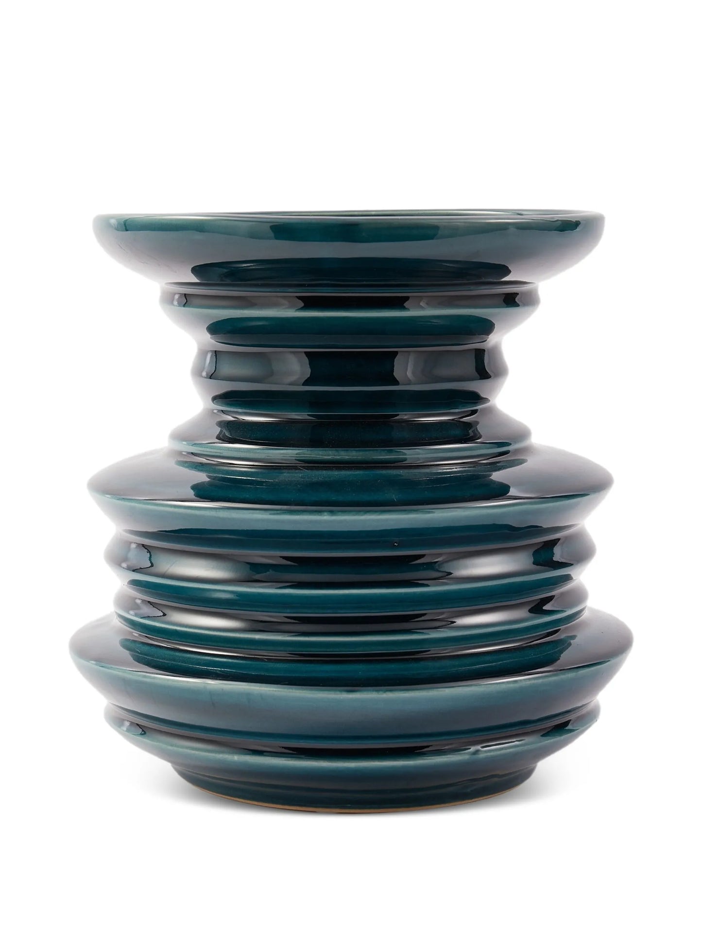 Stacked Plates ceramic vase