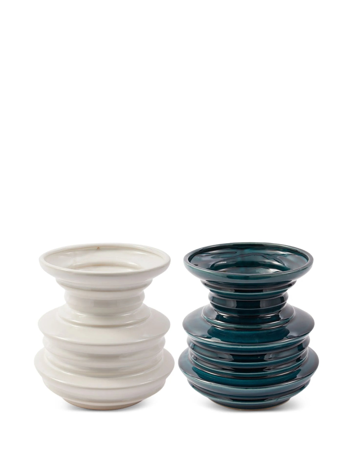 Stacked Plates ceramic vase