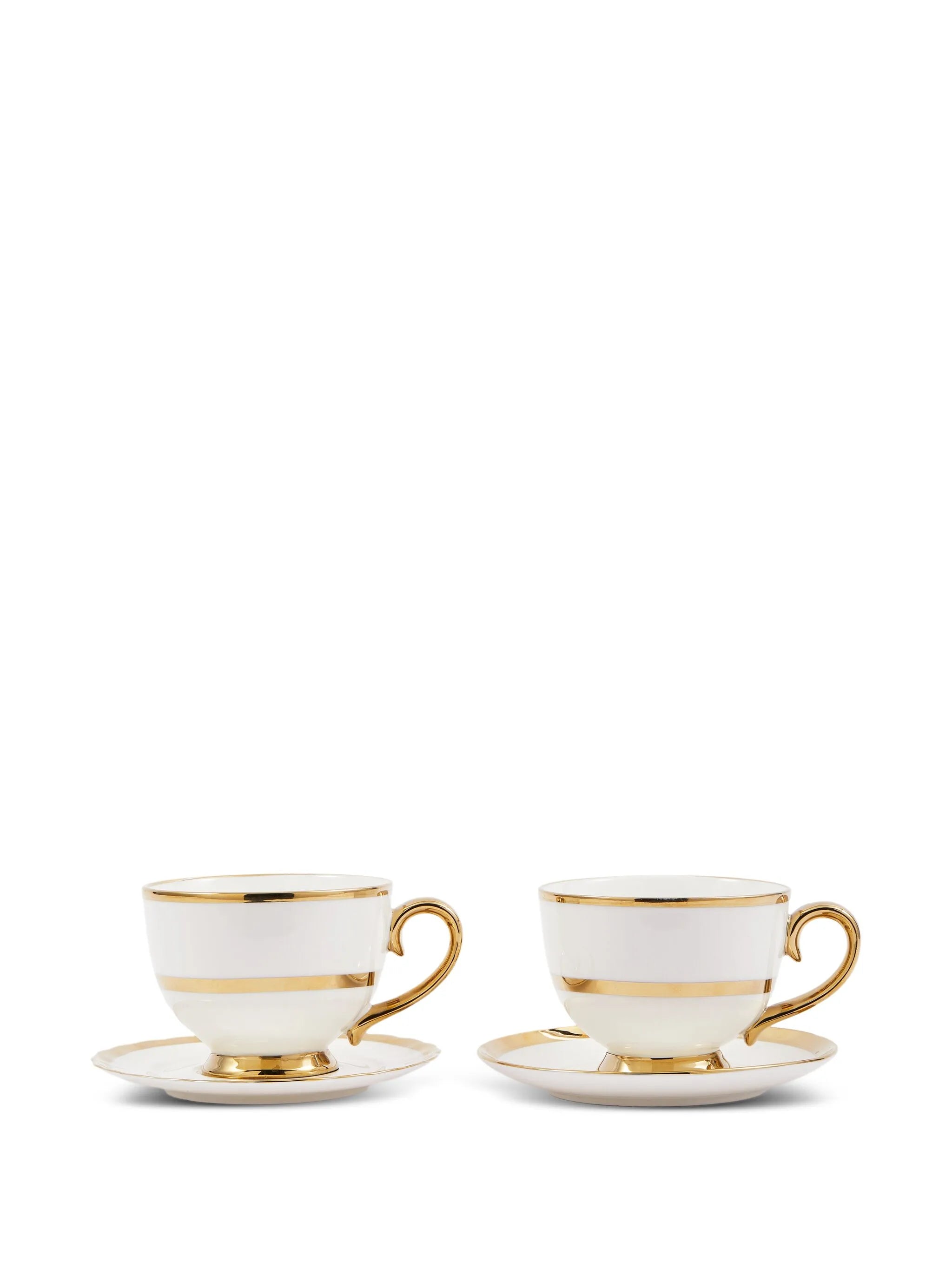 Golden Finds porcelain teacups (set of two)
