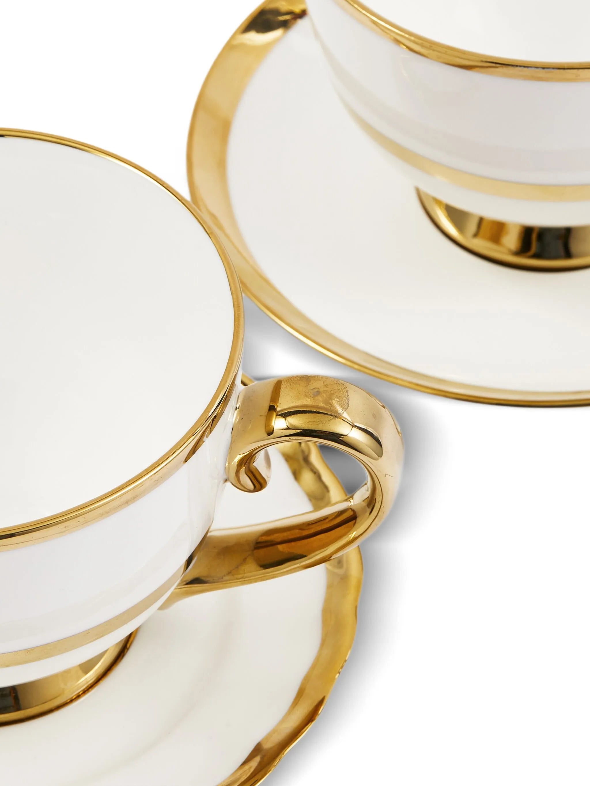 Golden Finds porcelain teacups (set of two)