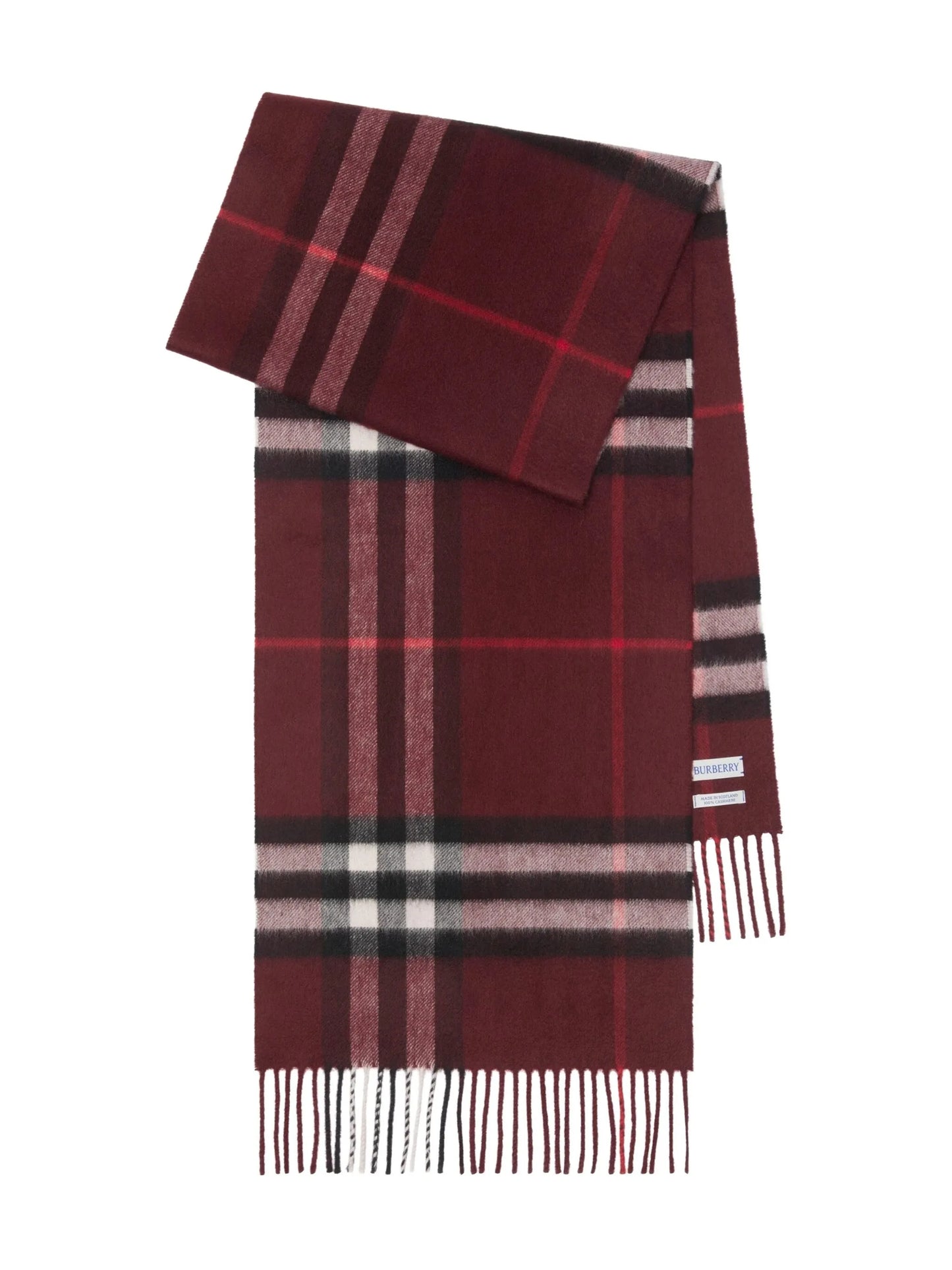 checked cashmere scarf