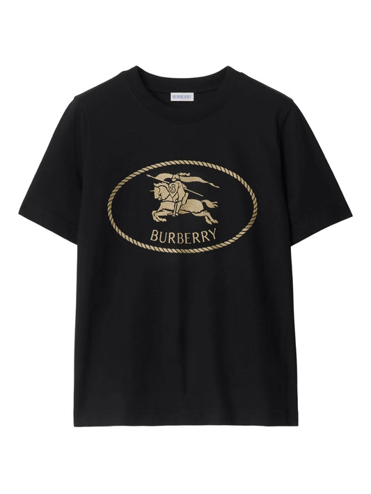 knight stamp cotton T-shirt