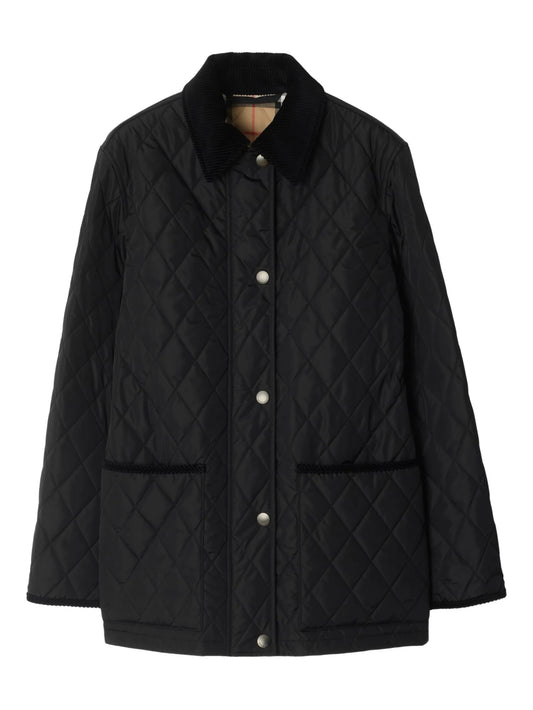 quilted nylon barn jacket