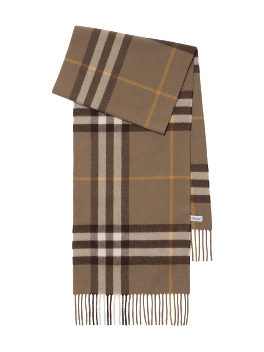 checked cashmere scarf