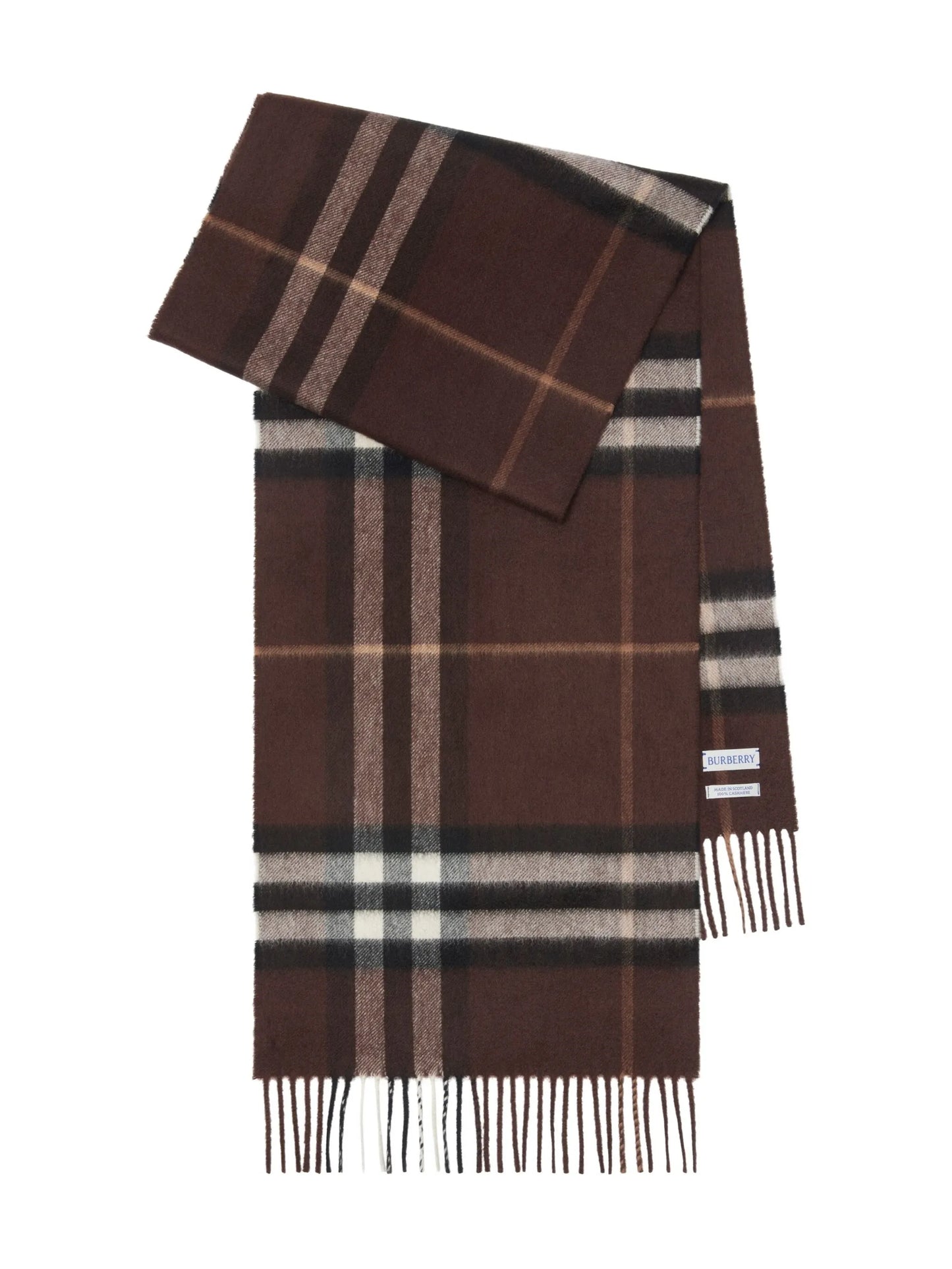 checked cashmere scarf