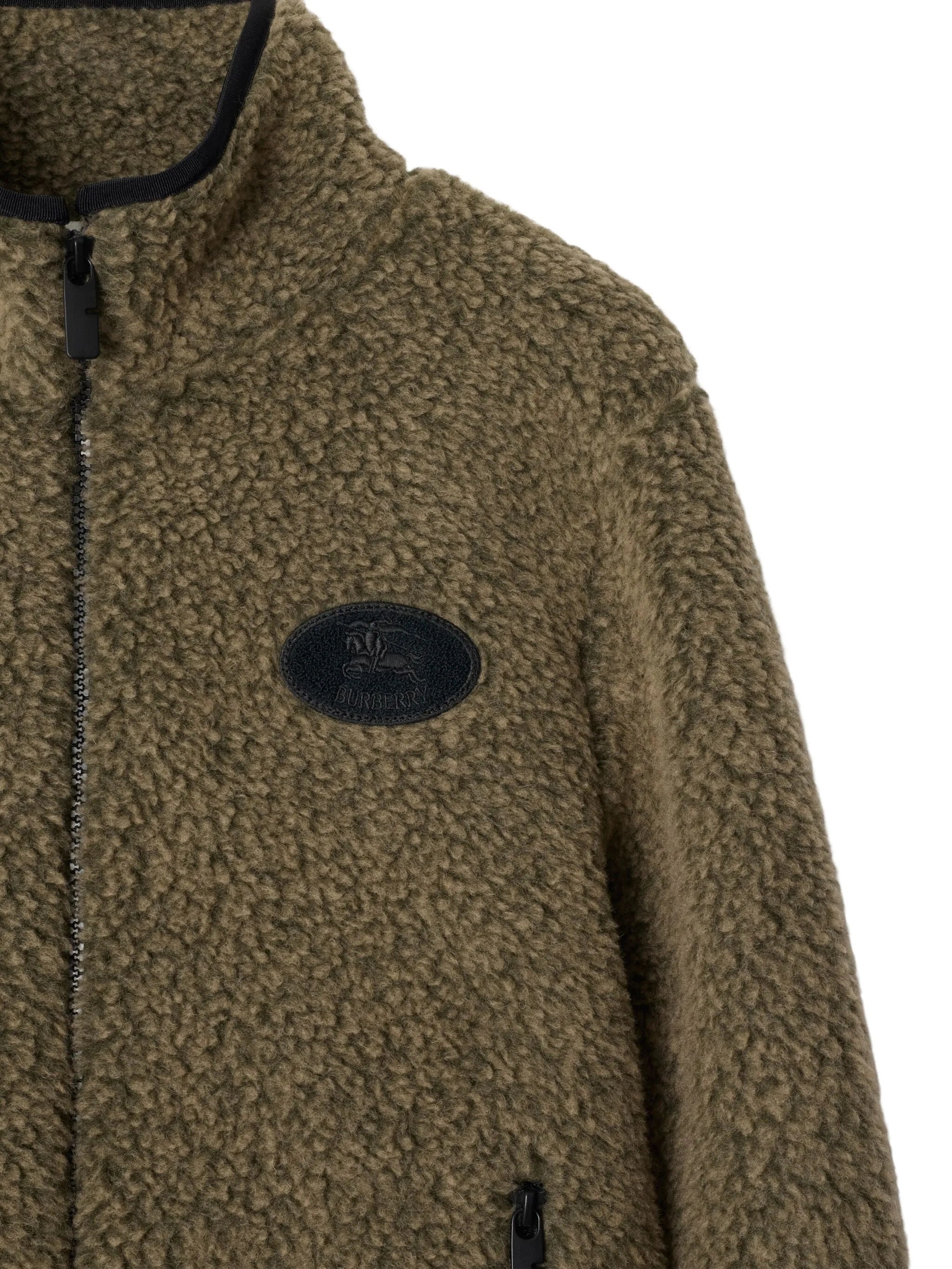 fleece cropped jacket