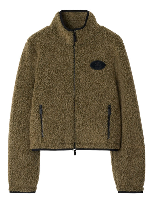 fleece cropped jacket
