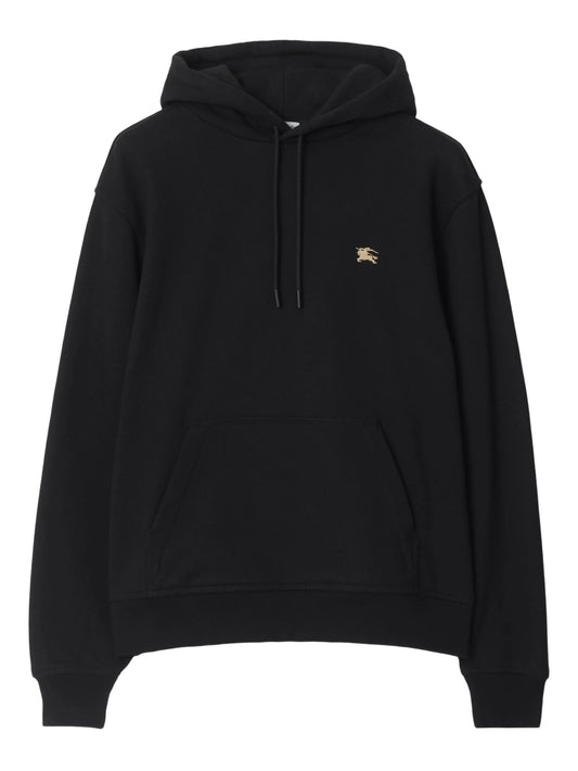 Knight-print cotton hoodie