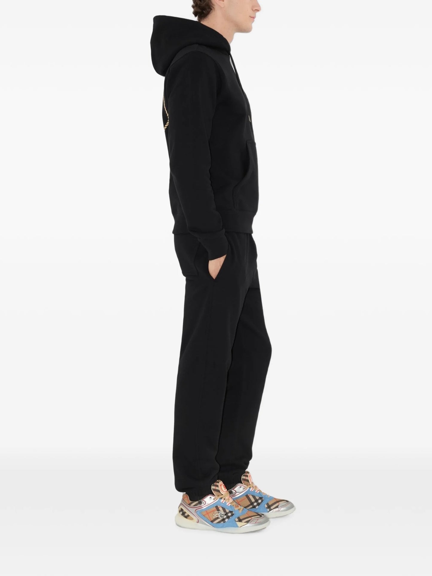 Knight stamp cotton hoodie