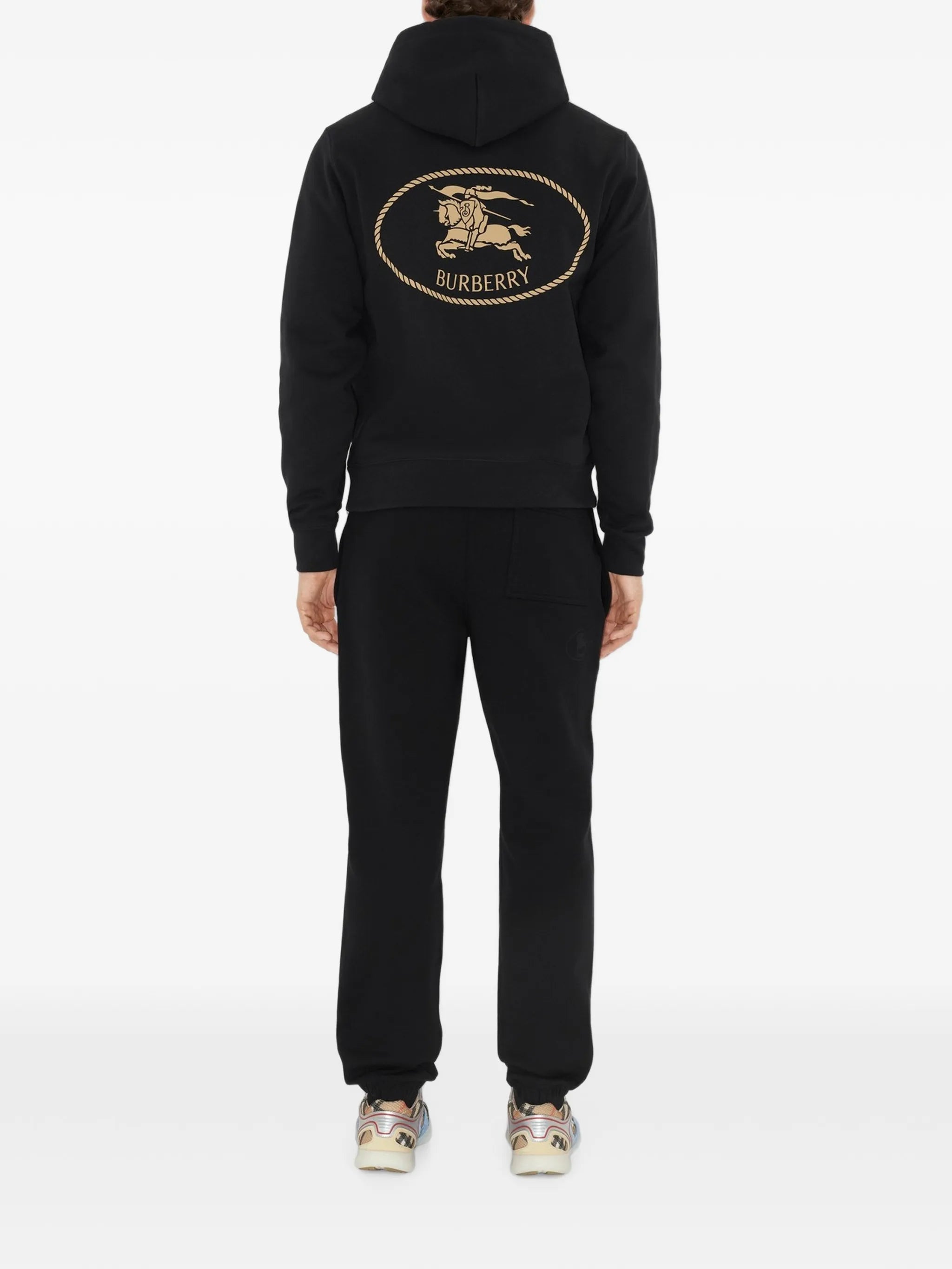 Knight stamp cotton hoodie