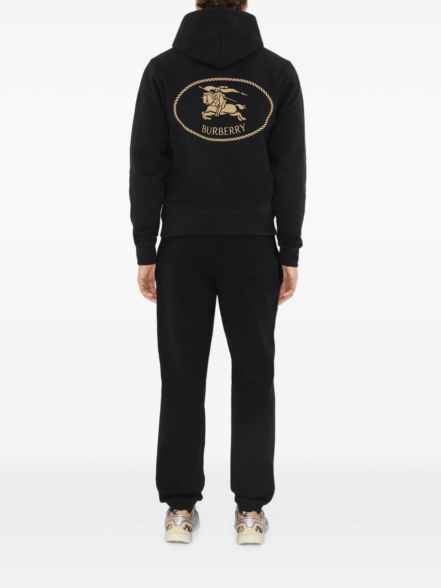 Knight stamp cotton hoodie