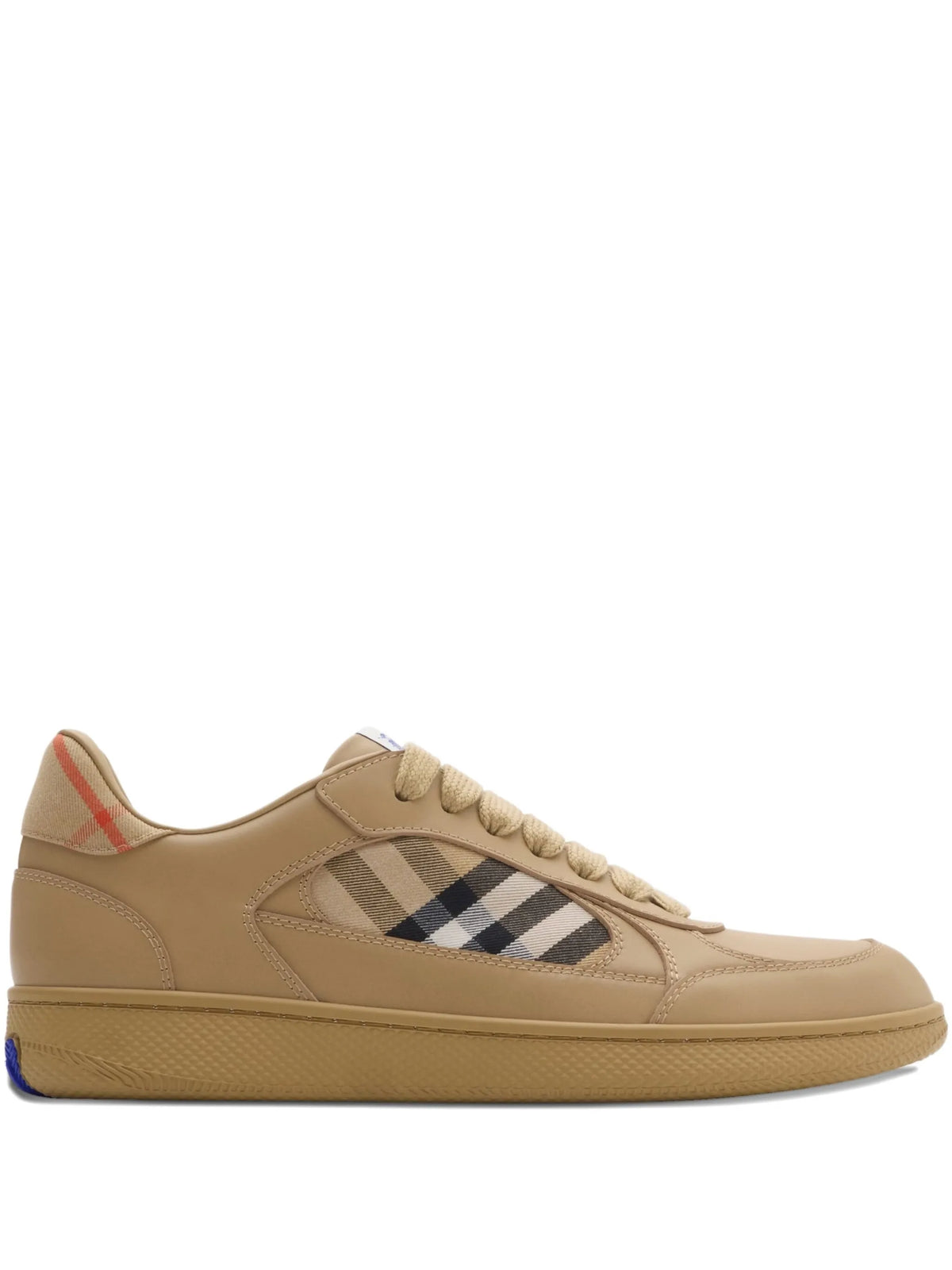 leather and Check Terrace sneakers