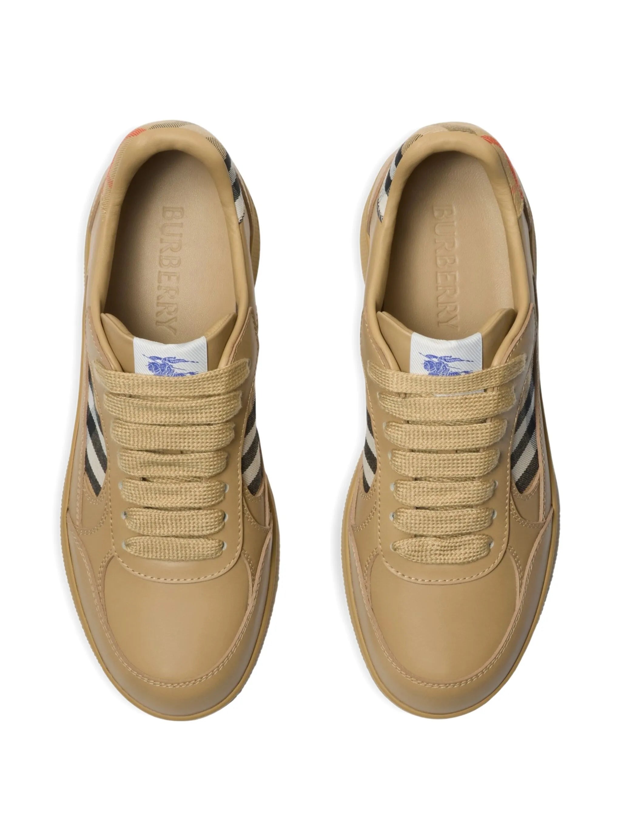 leather and Check Terrace sneakers