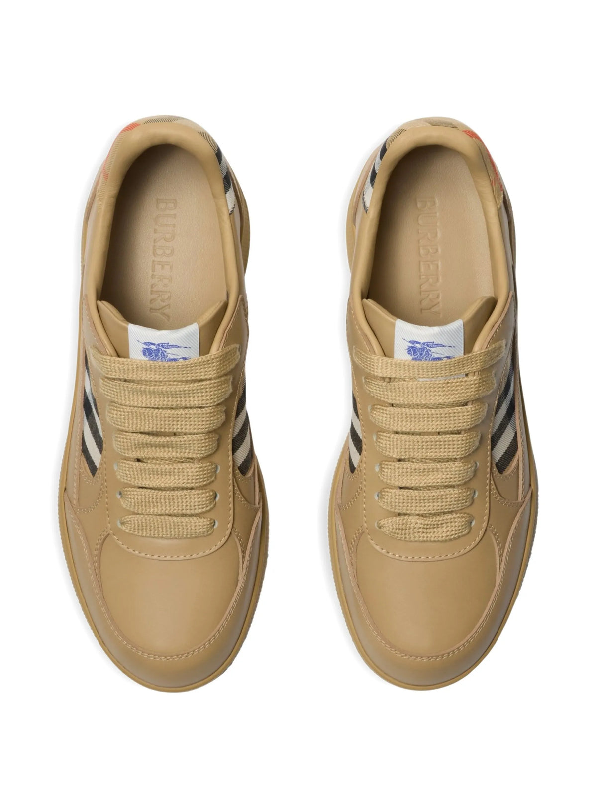 leather and Check Terrace sneakers