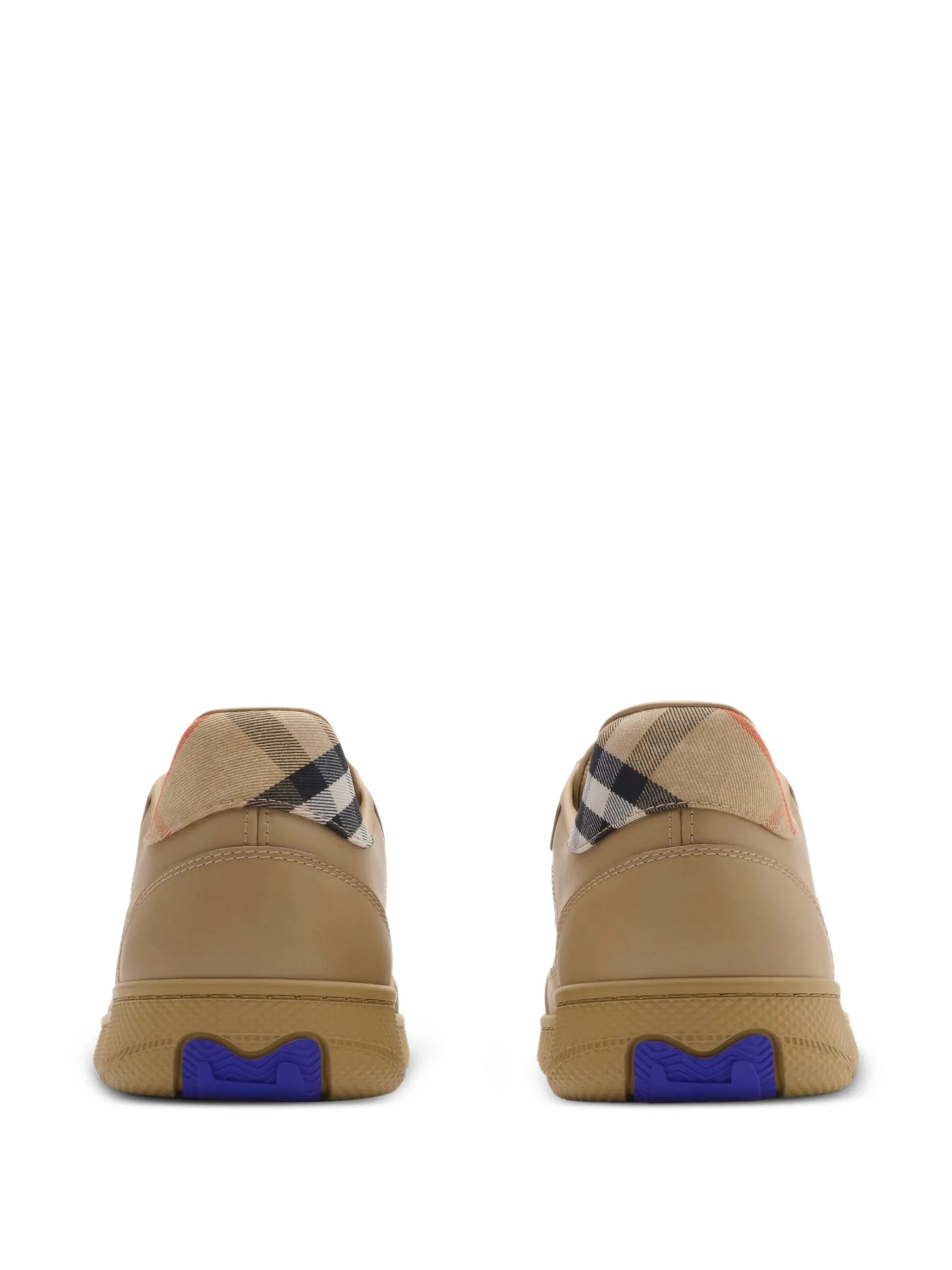 leather and Check Terrace sneakers