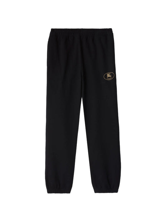 Knight-stamp cotton track pants