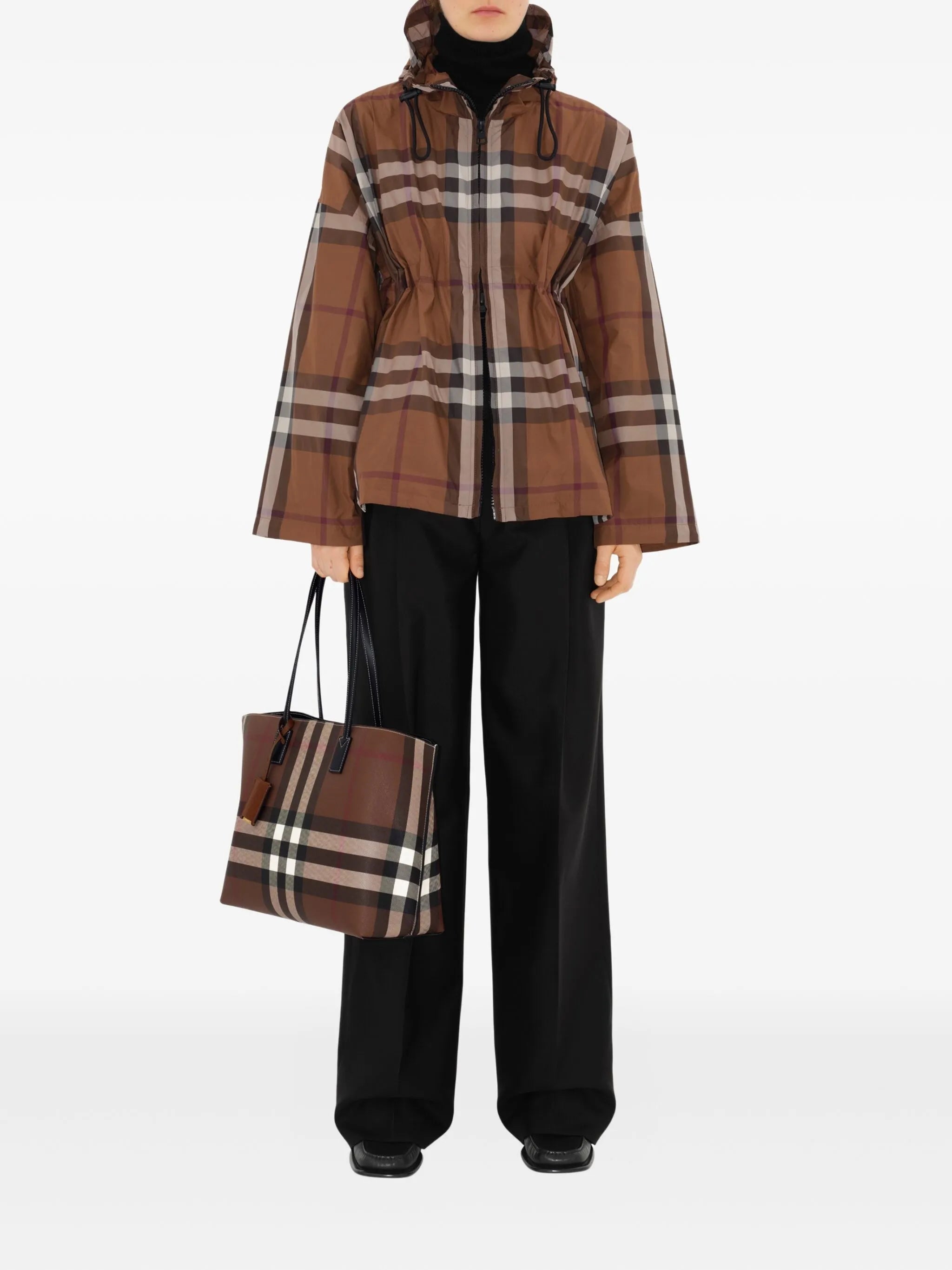 medium Check tote