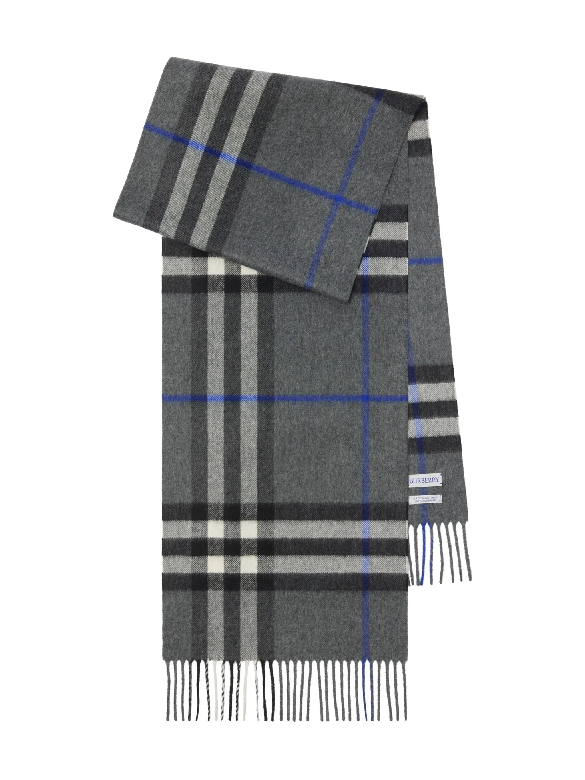 checked cashmere scarf