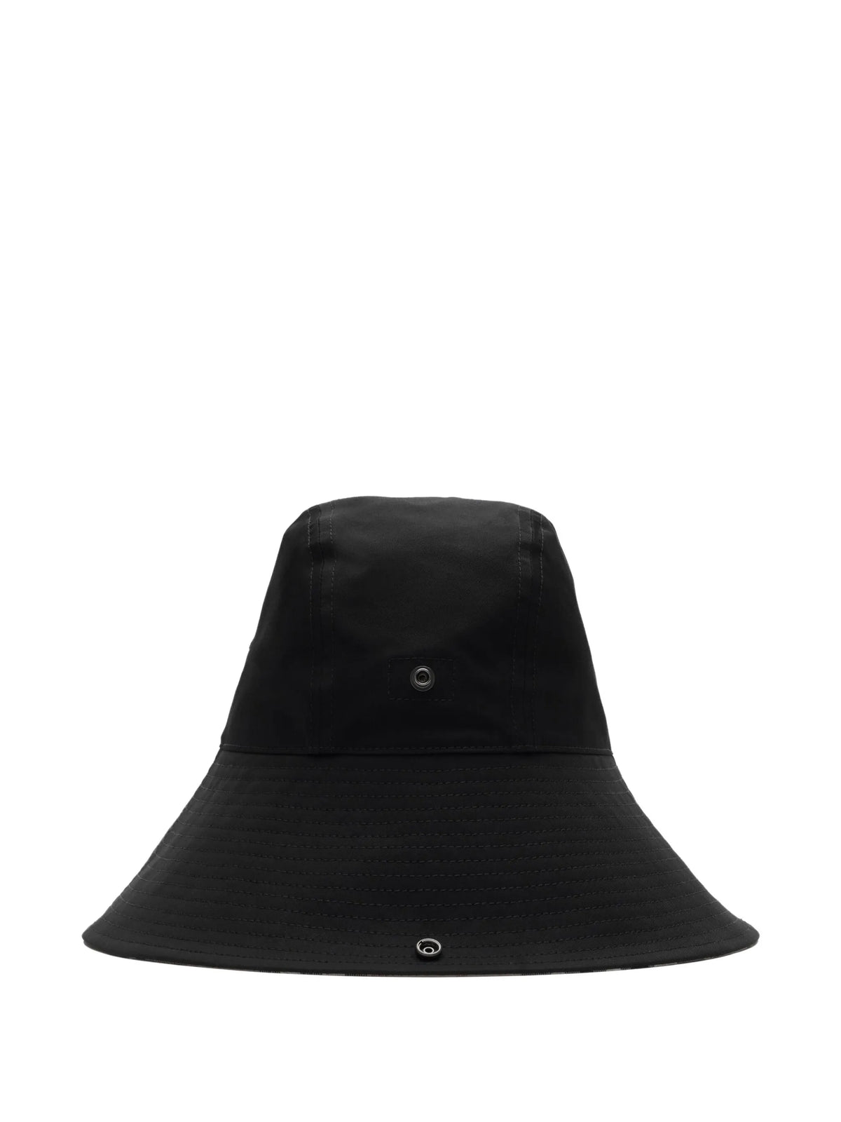check brim gabardine hat