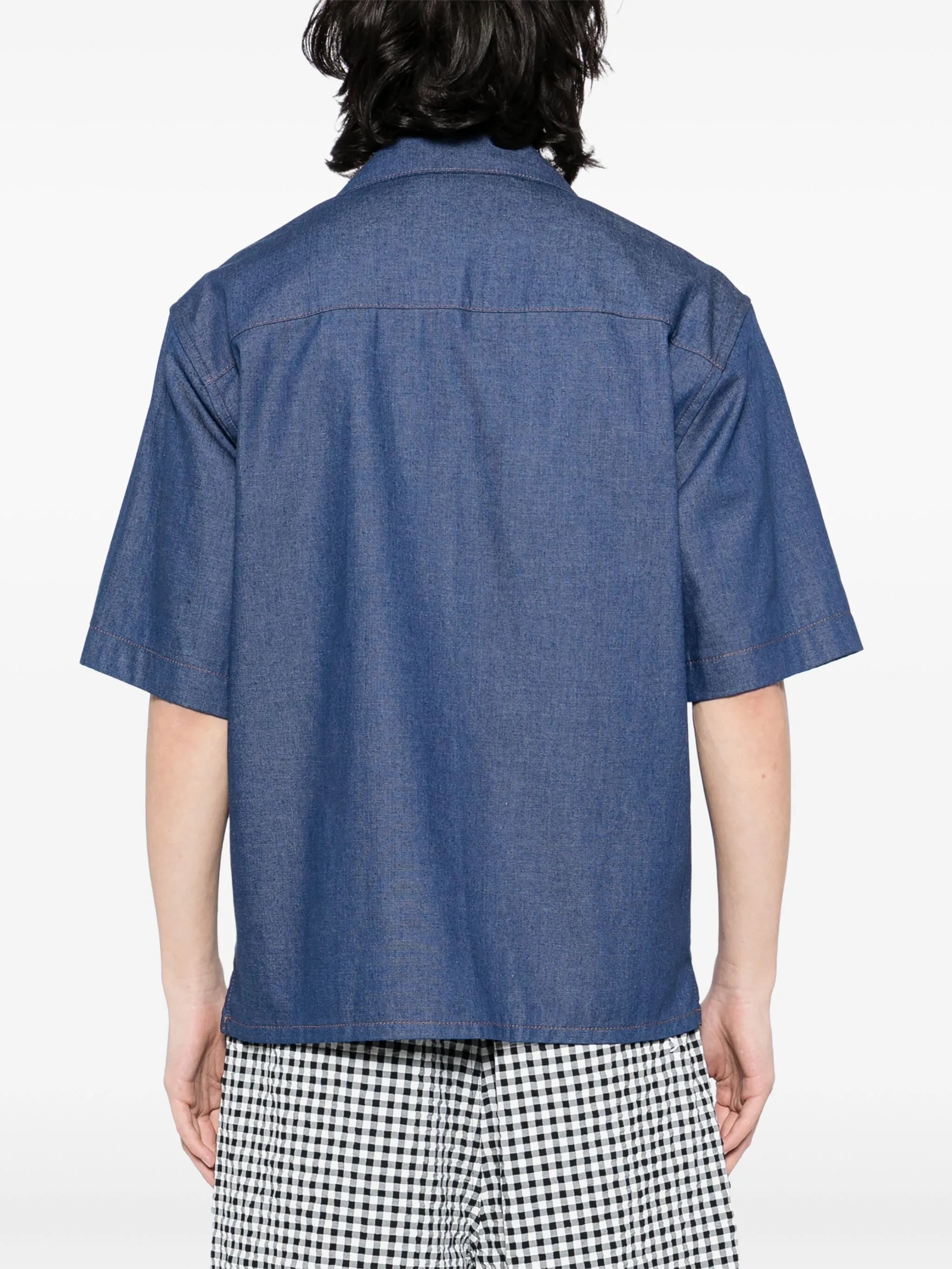 embroidered short sleeved shirt