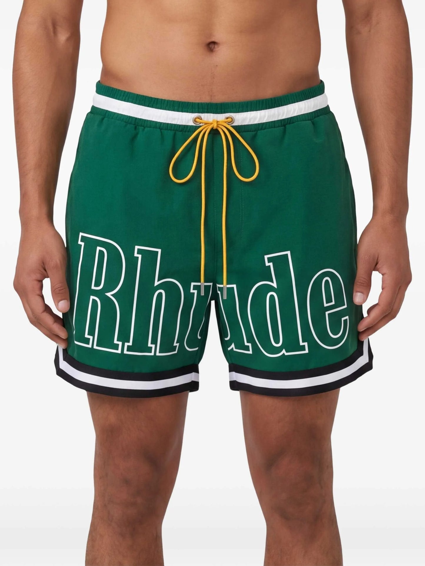 logo swim shorts