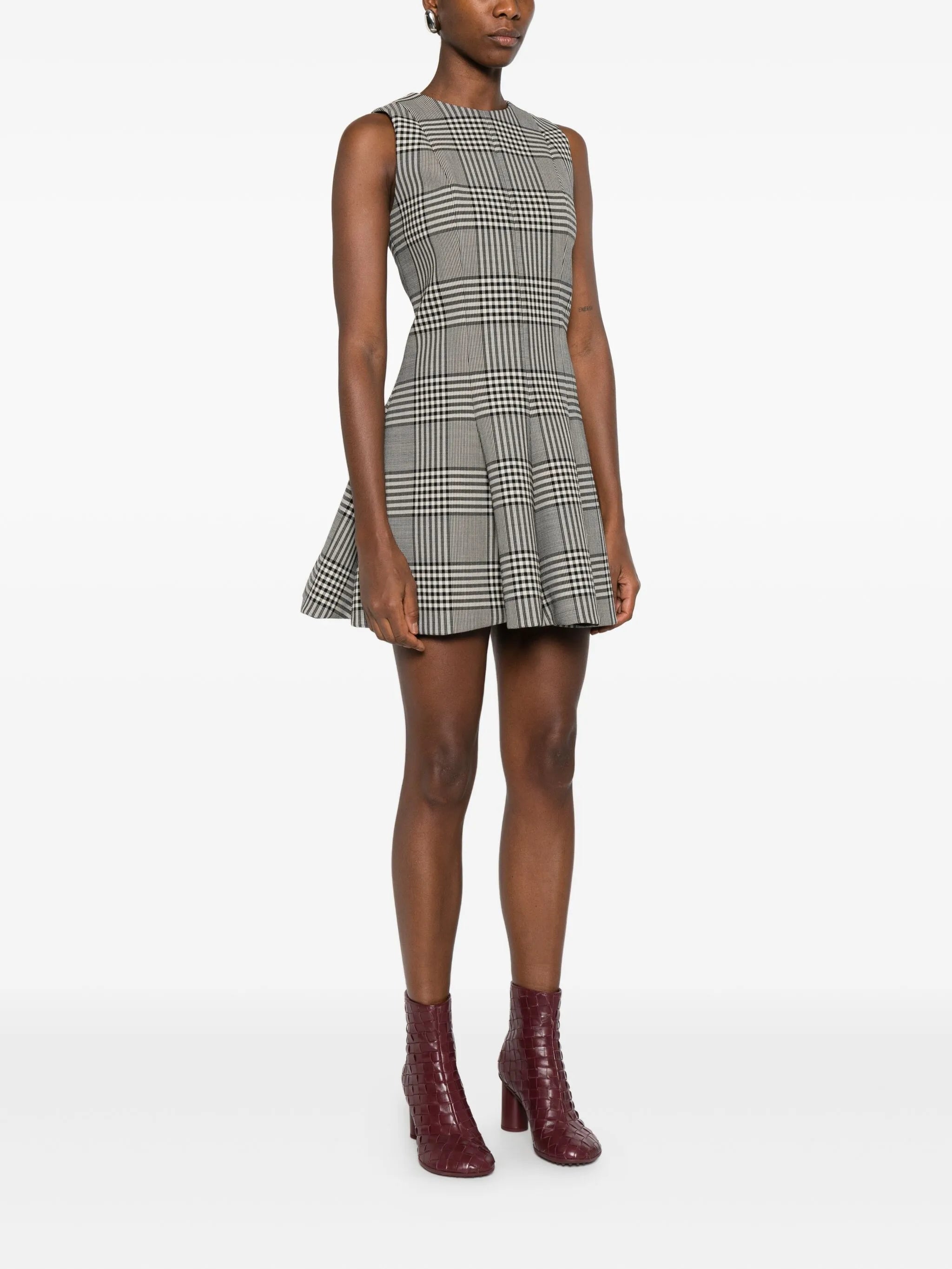 The Sophie checked mini dress