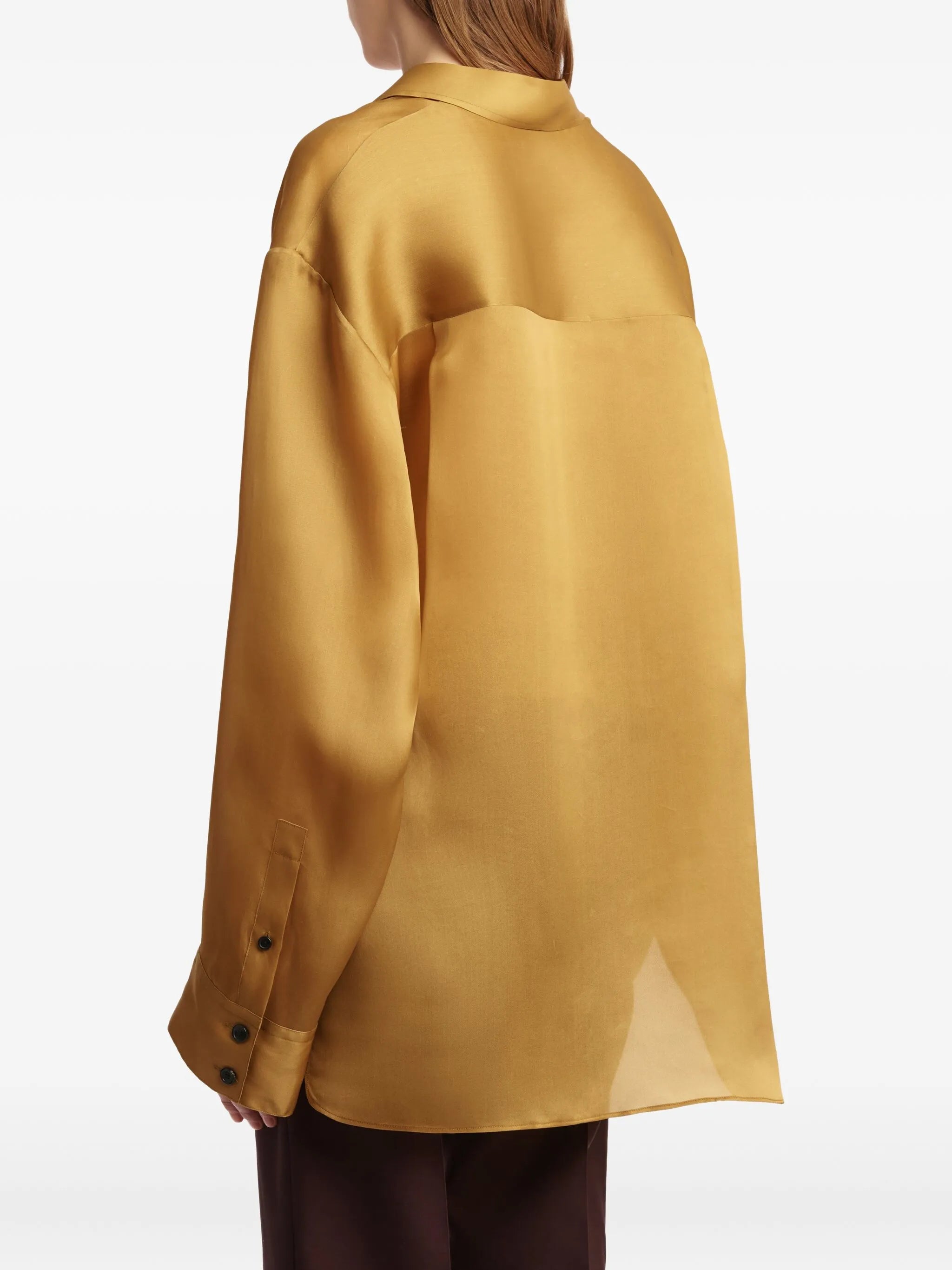 Matteo button-up organza shirt