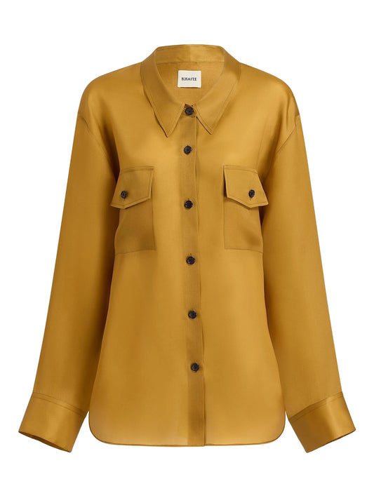 Matteo button-up organza shirt