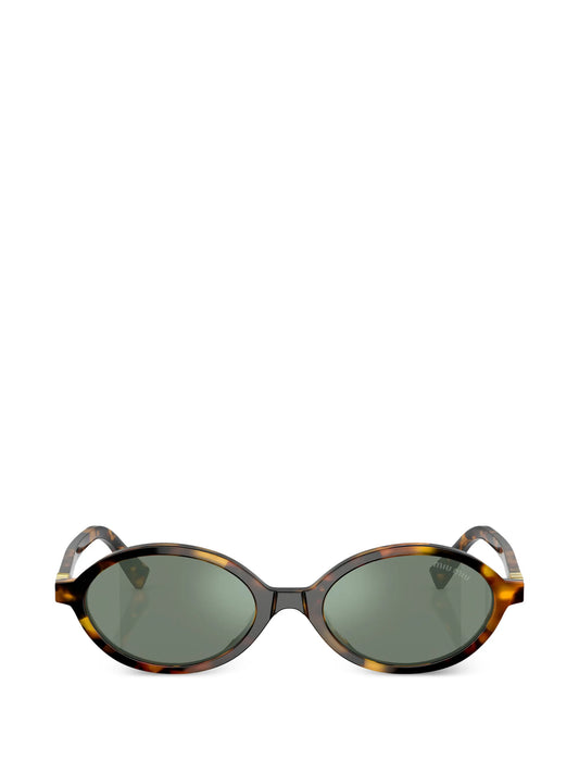 oval-frame sunglasses