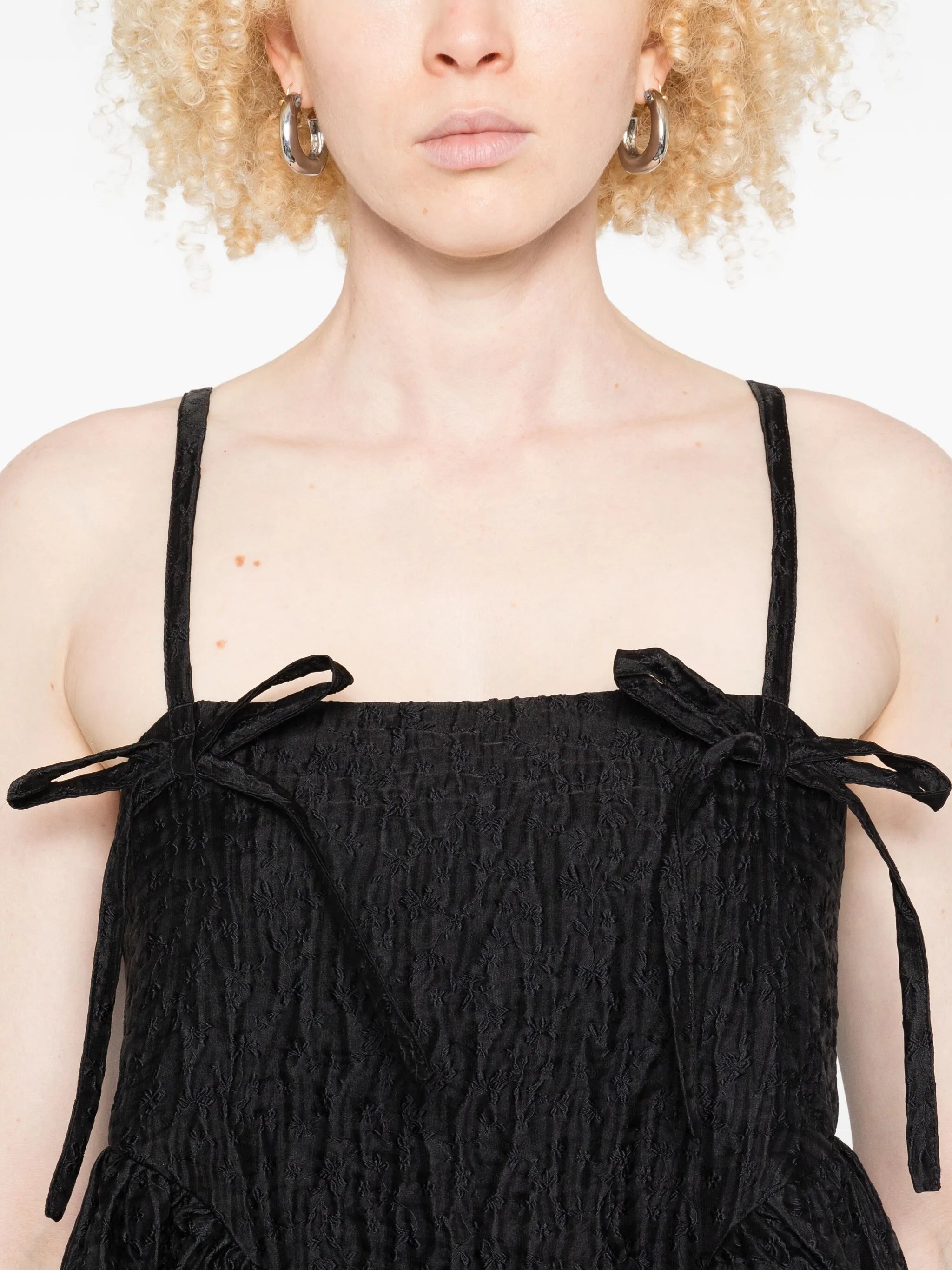 Ambra bow-detail midi dress