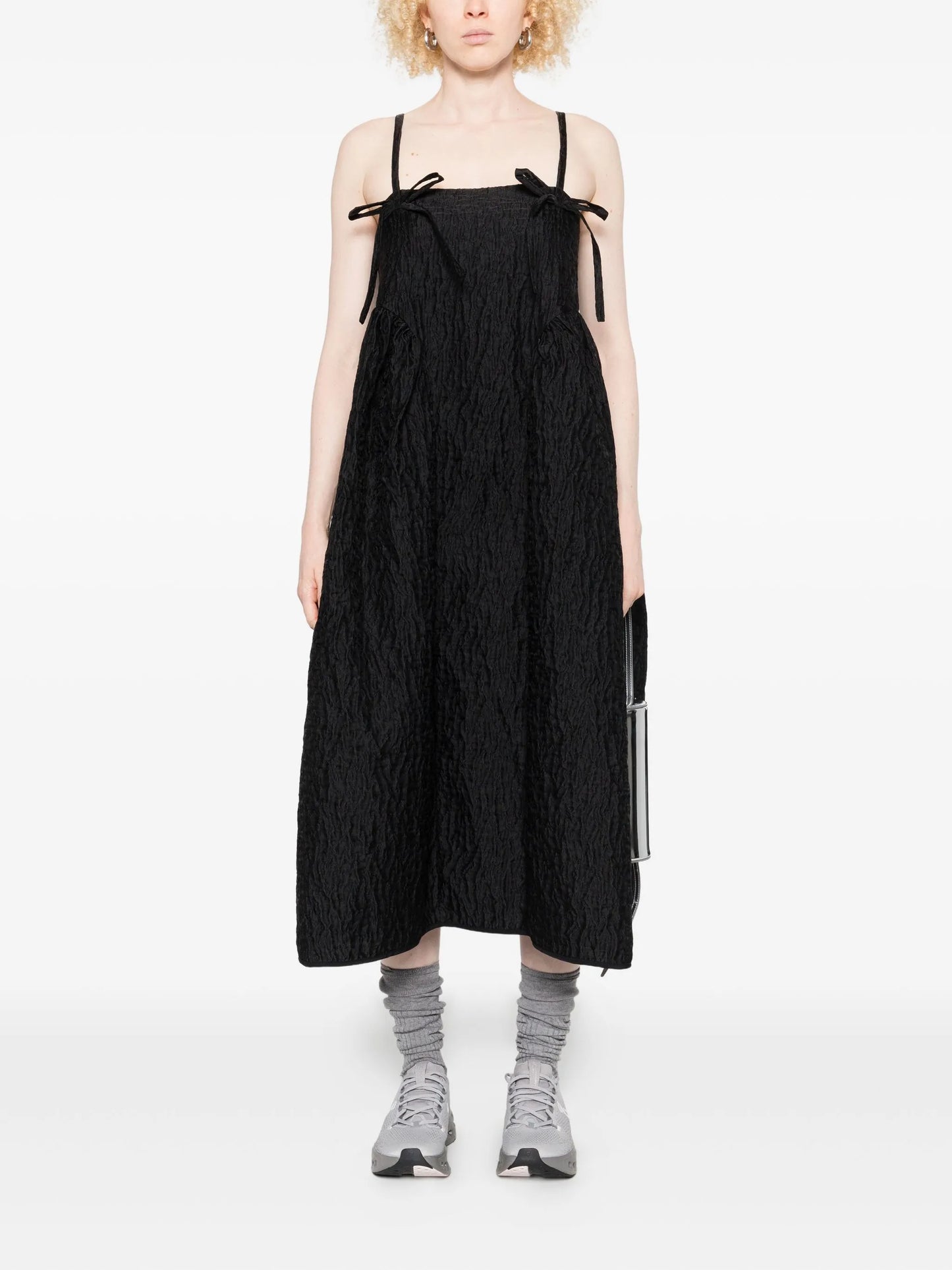 Ambra bow-detail midi dress