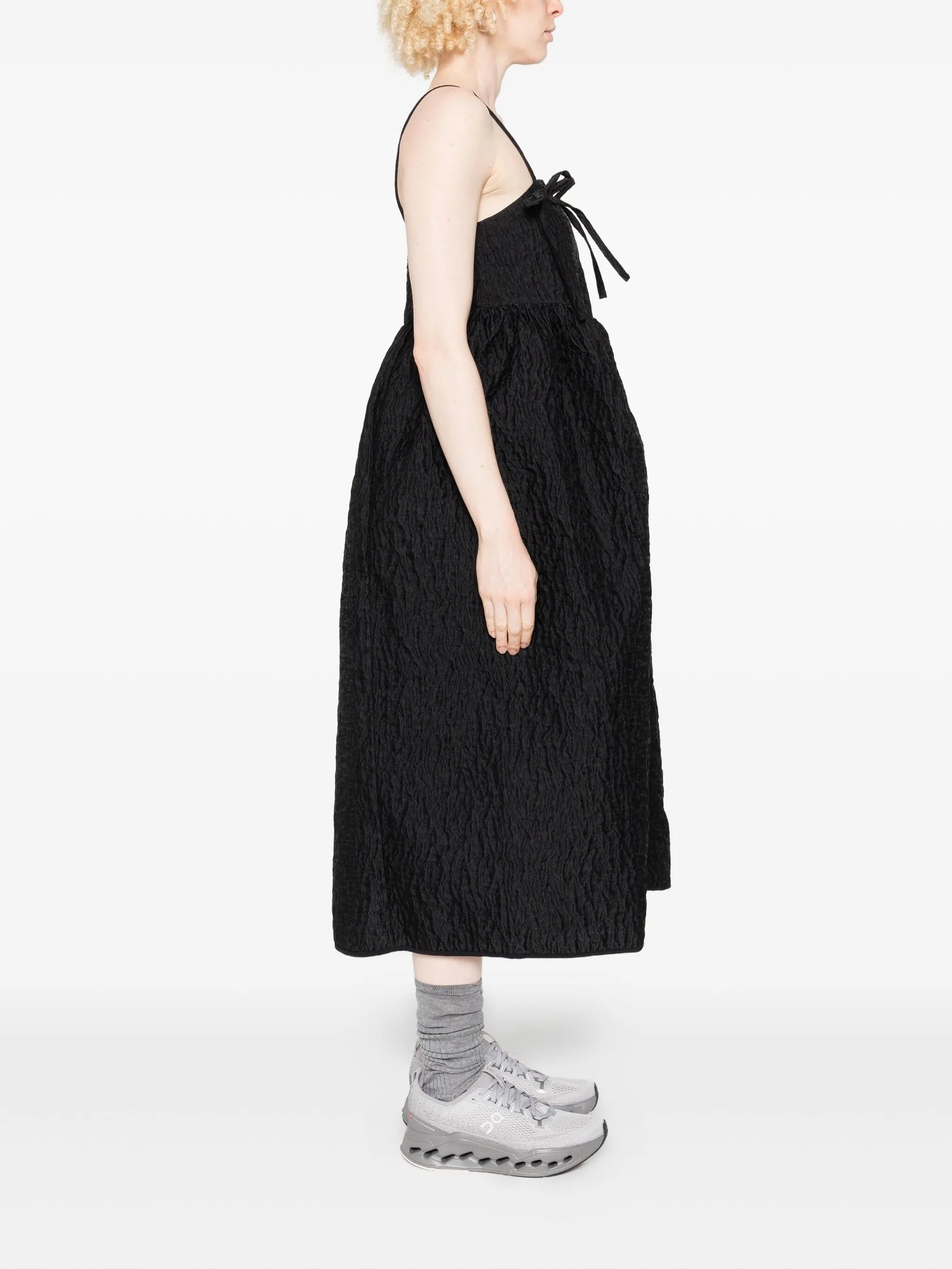 Ambra bow-detail midi dress