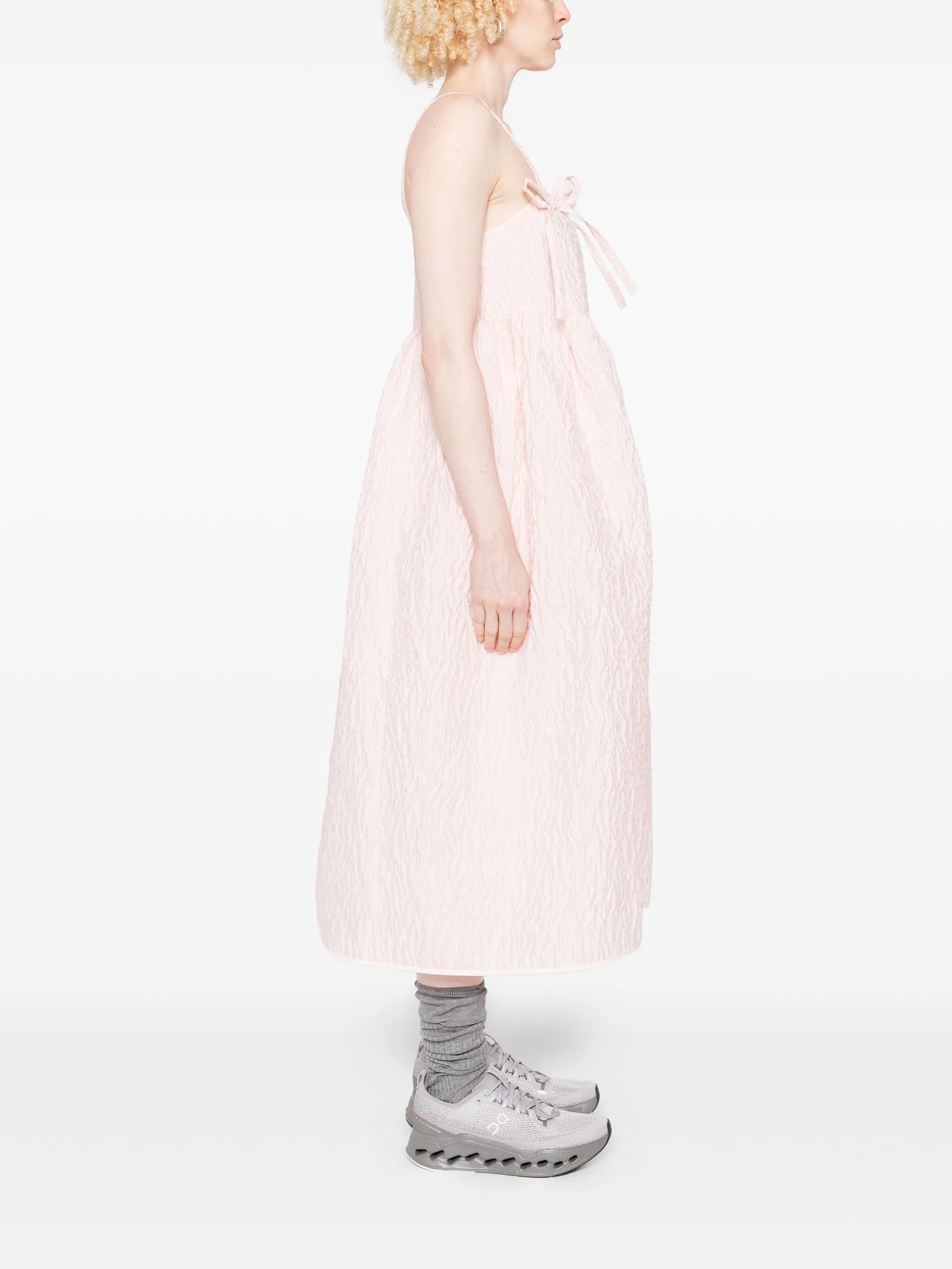 Ambra bow-detail midi dress