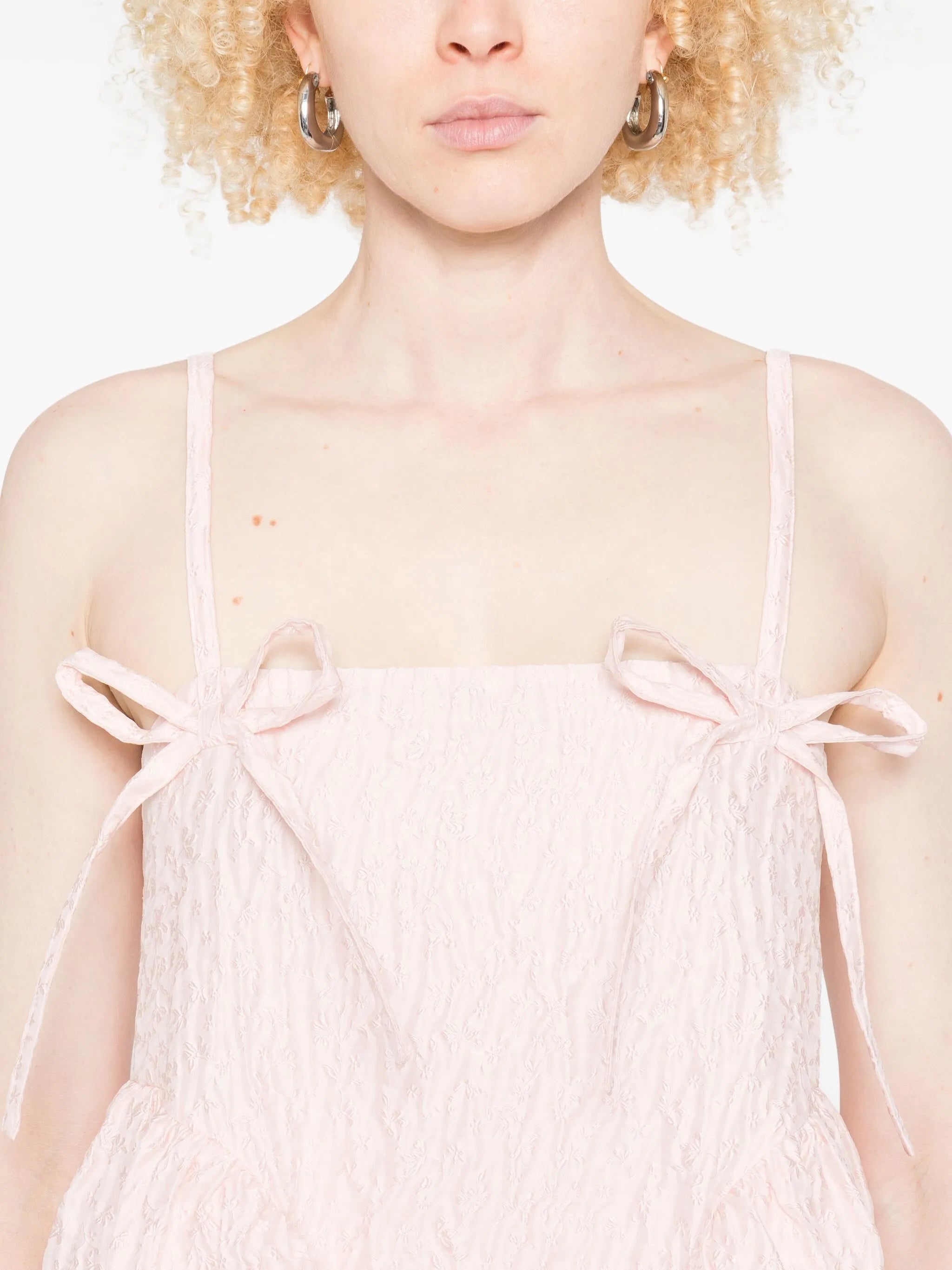 Ambra bow-detail midi dress