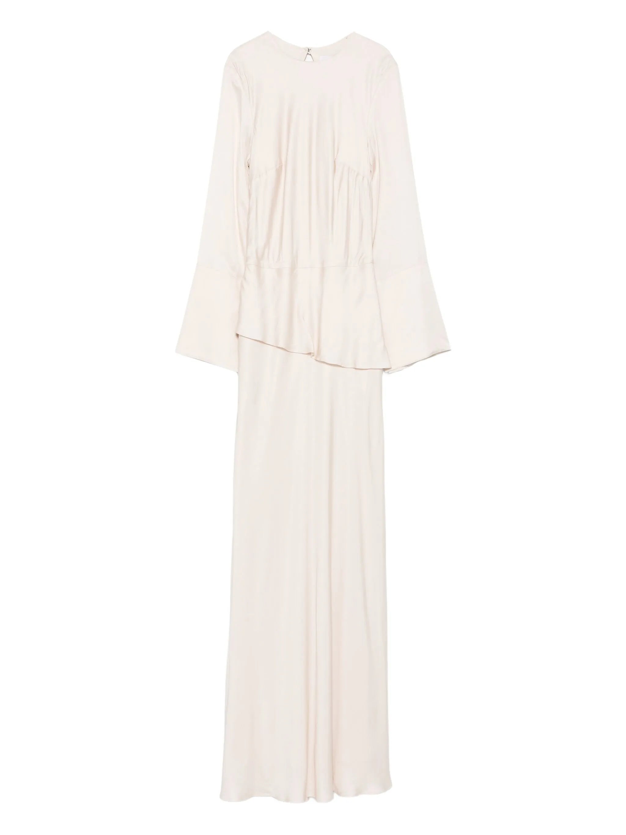 Violet wide-sleeve maxi dress