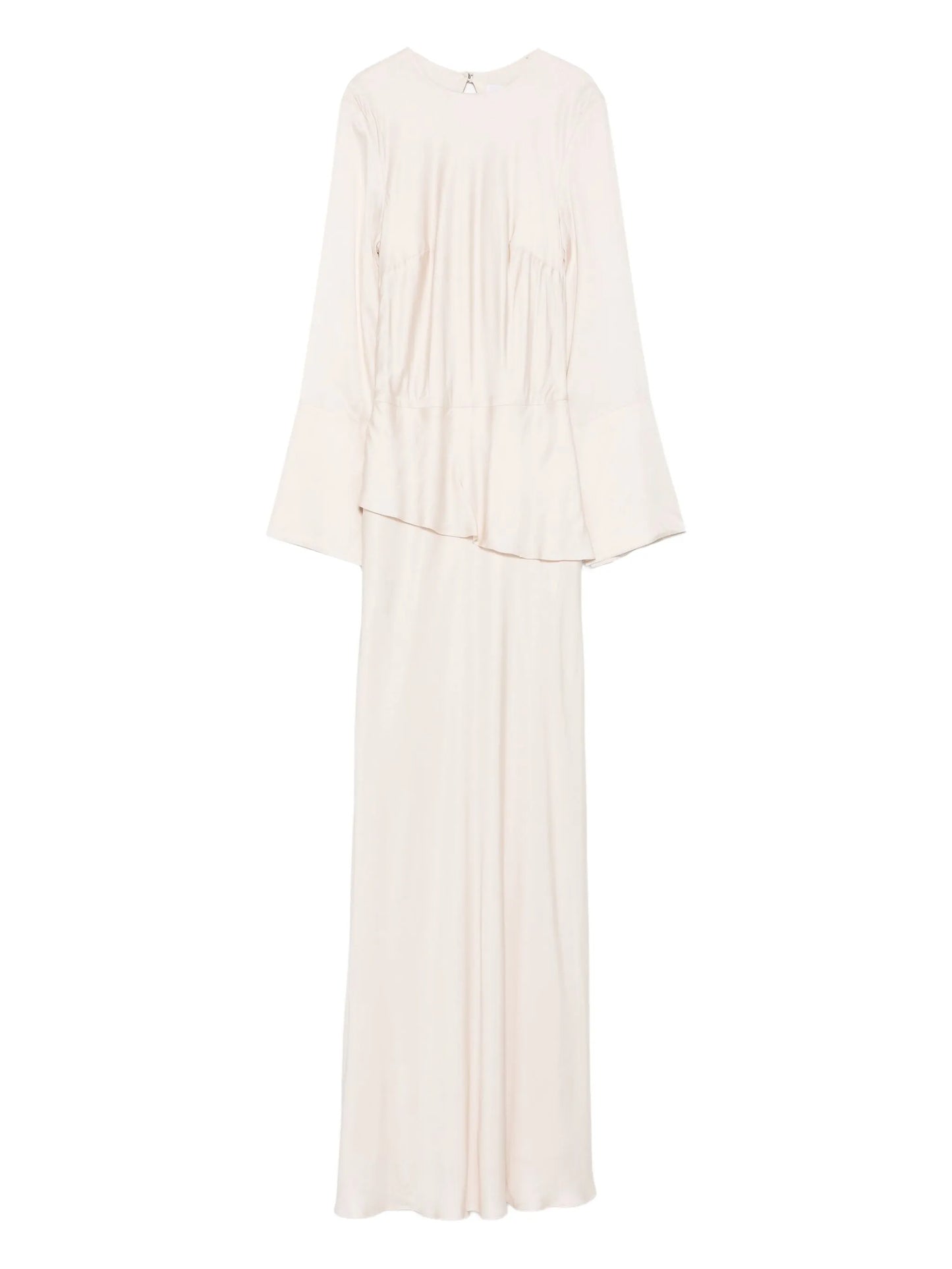 Violet wide-sleeve maxi dress