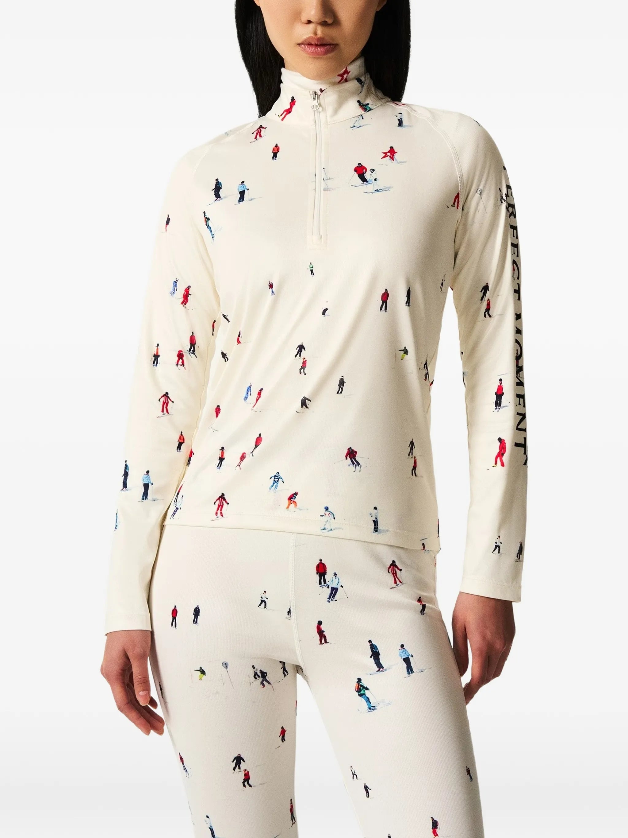 x Dede Johnston people-print skiwear base layer top