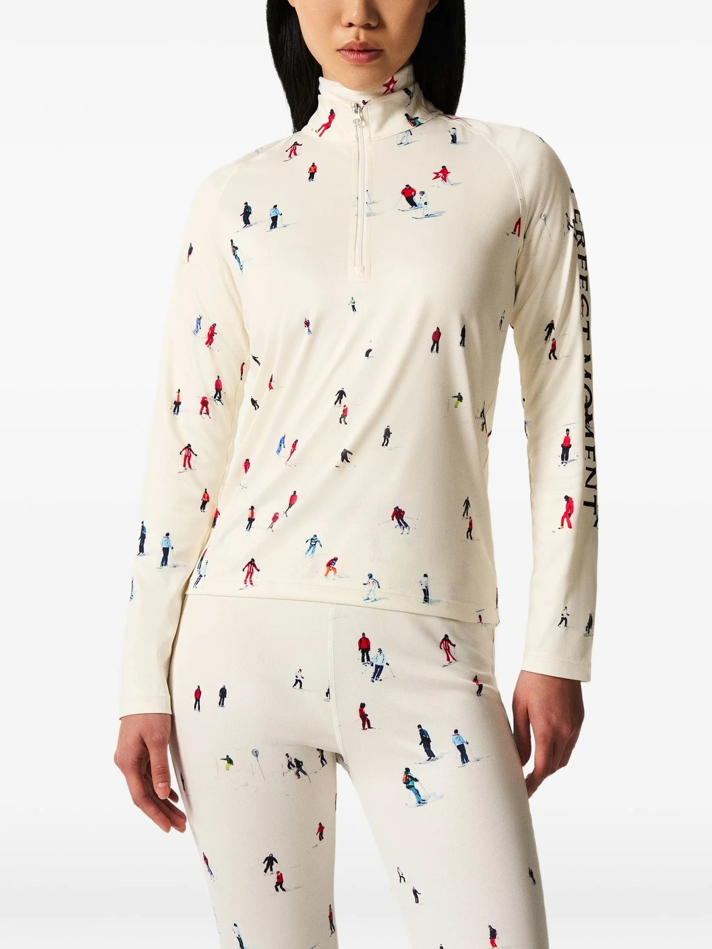 x Dede Johnston people-print skiwear base layer top