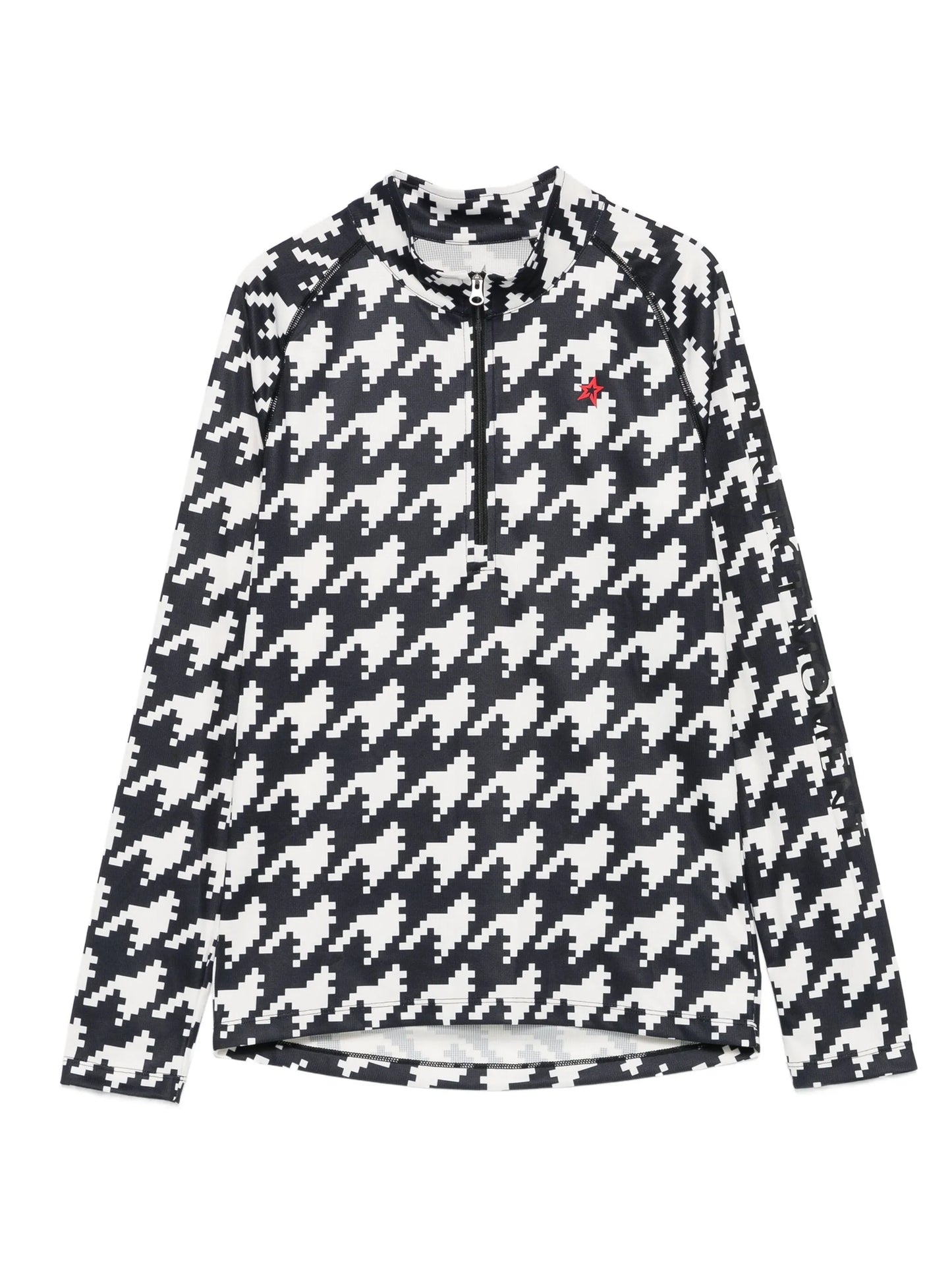 houndstooth-print top