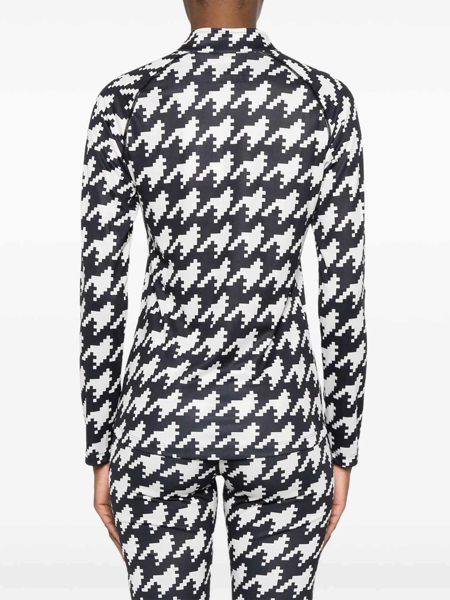 houndstooth-print top