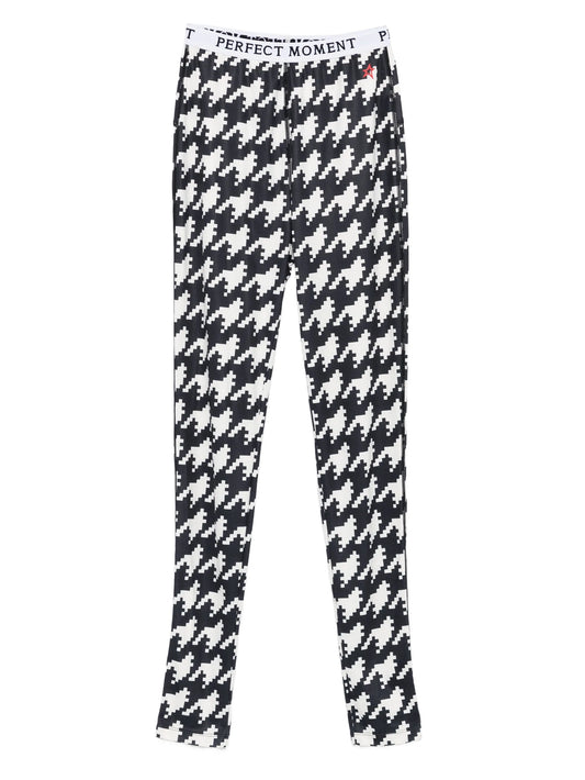 houndstooth-print leggings