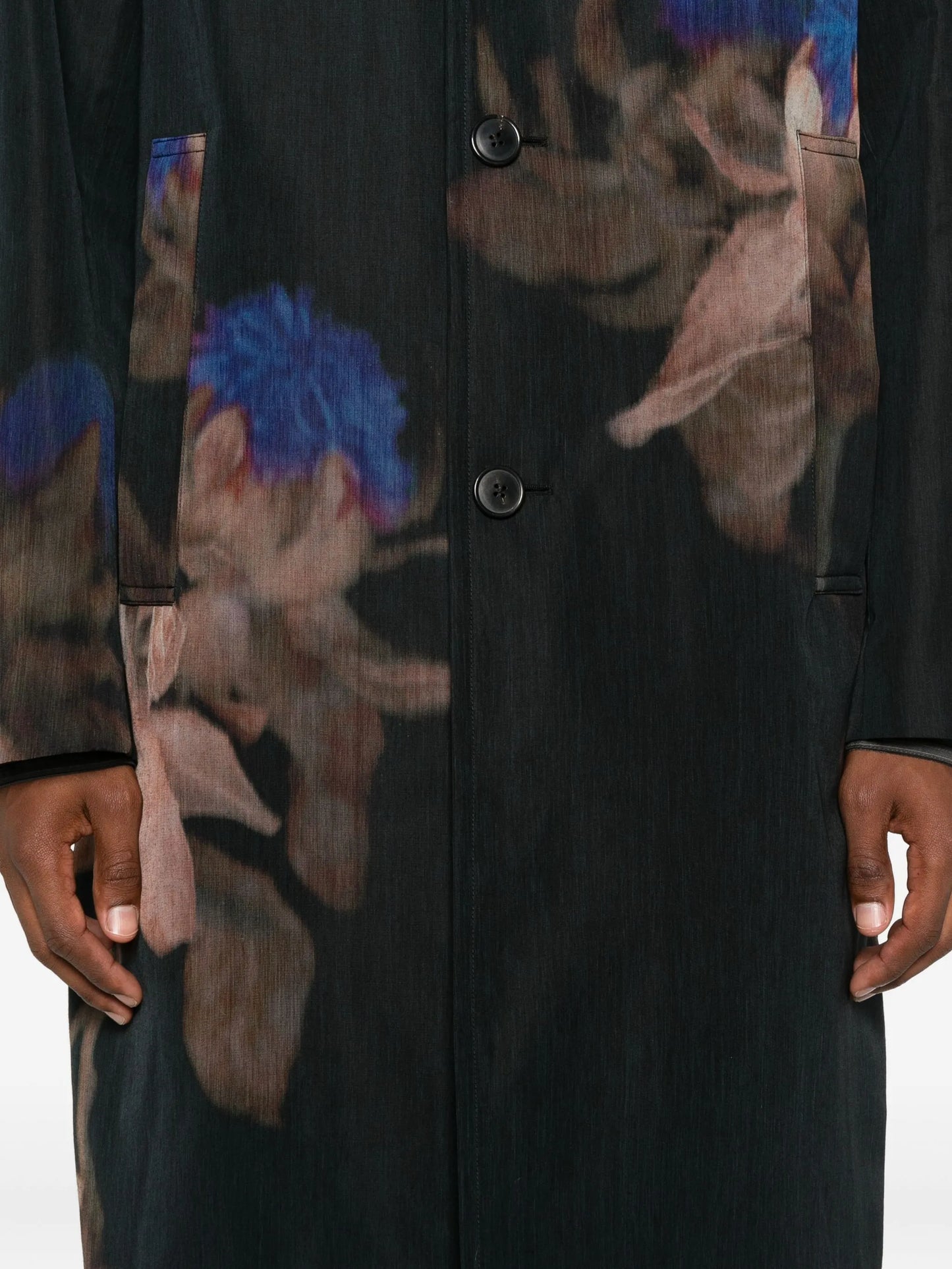 thistle-print coat