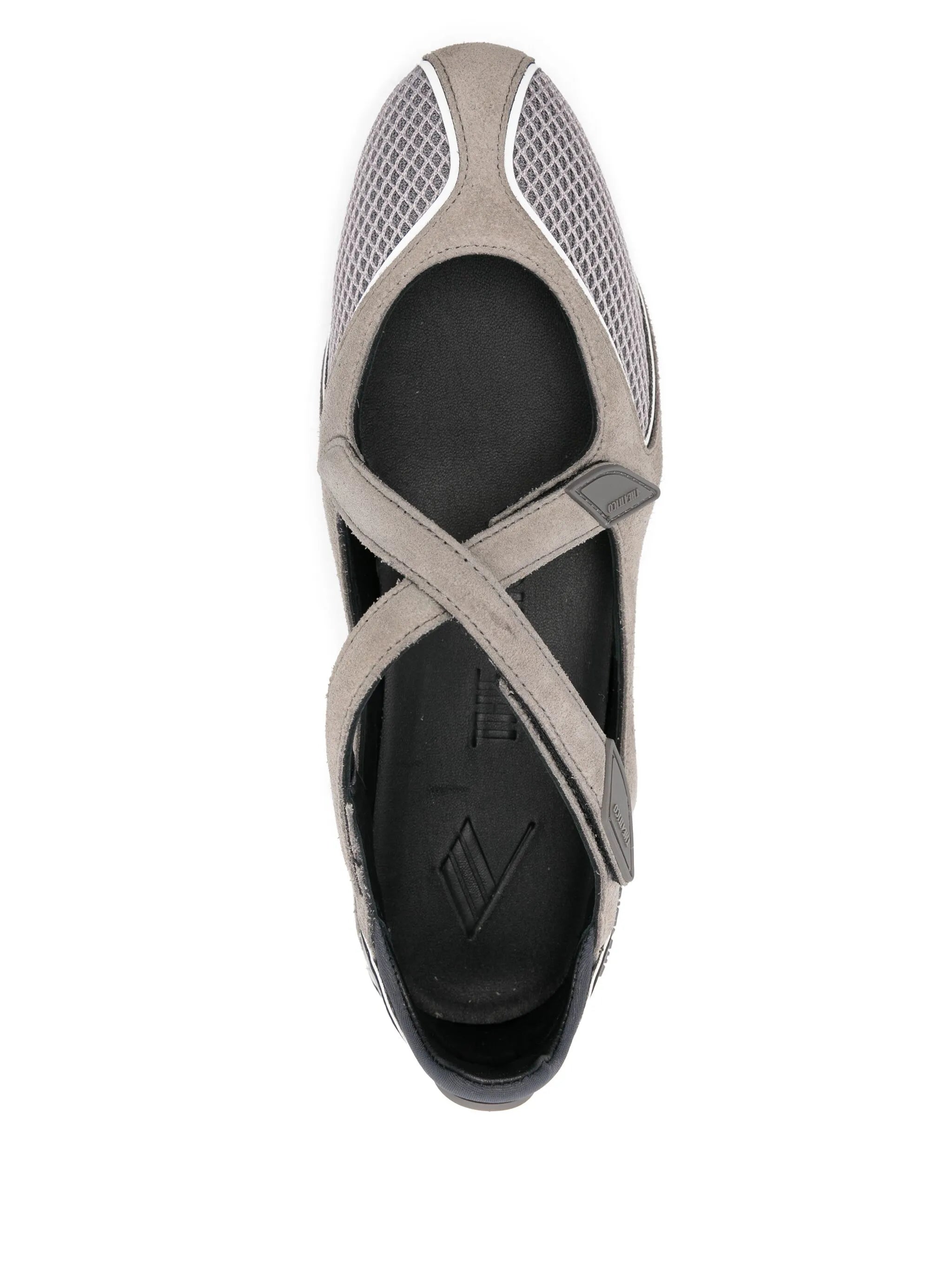 logo detail ballet flats