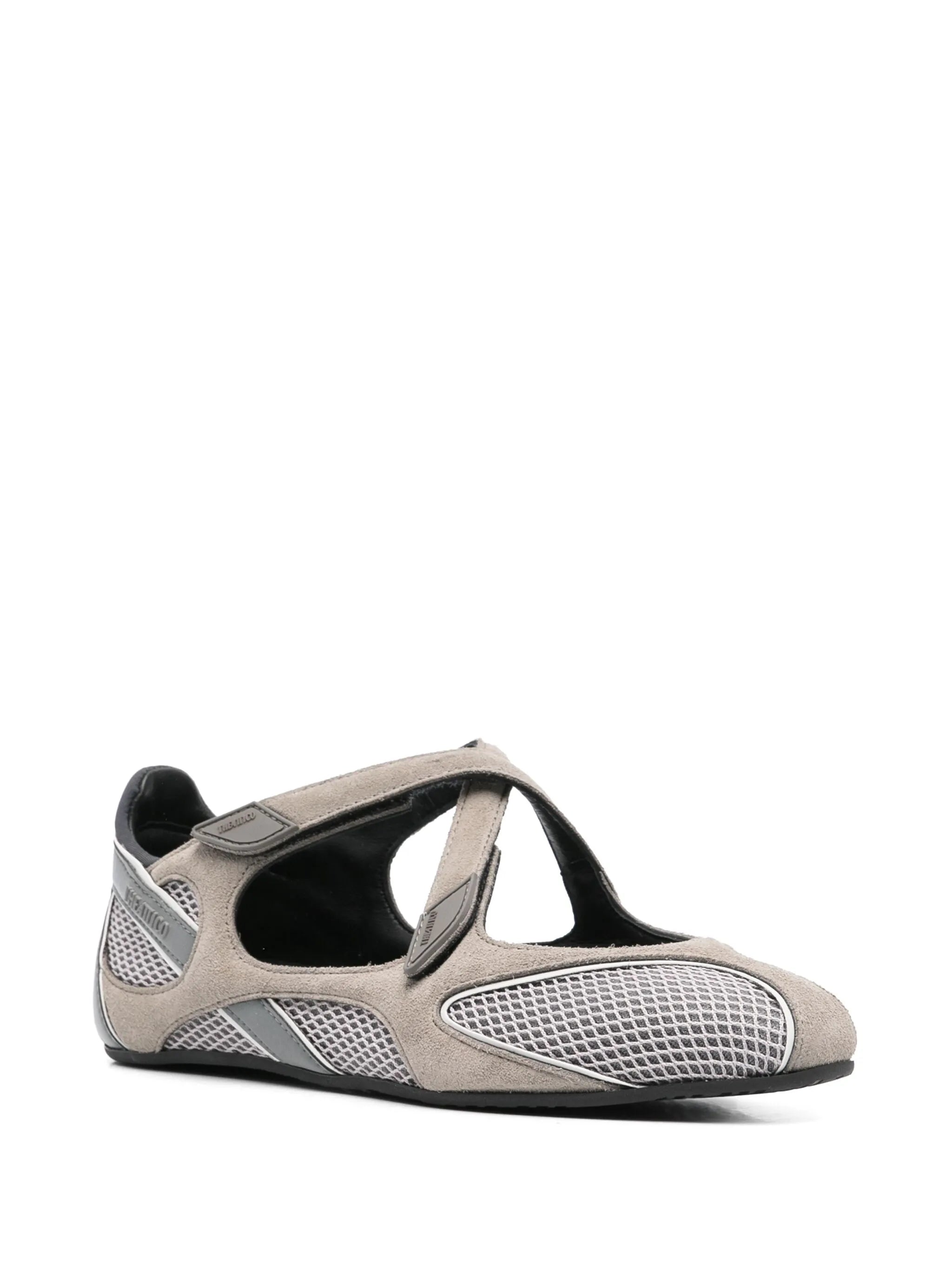 logo detail ballet flats