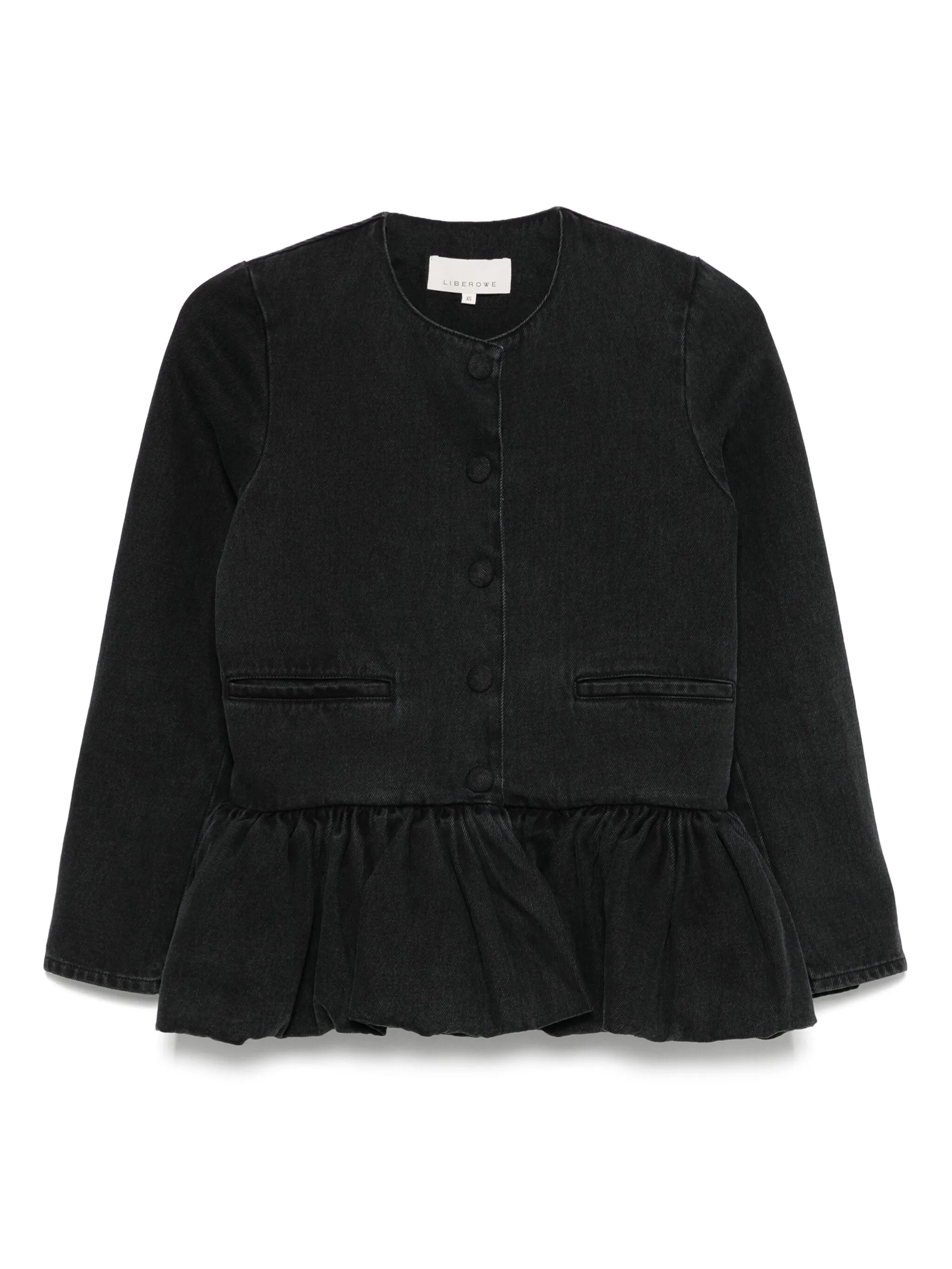 denim peplum jacket