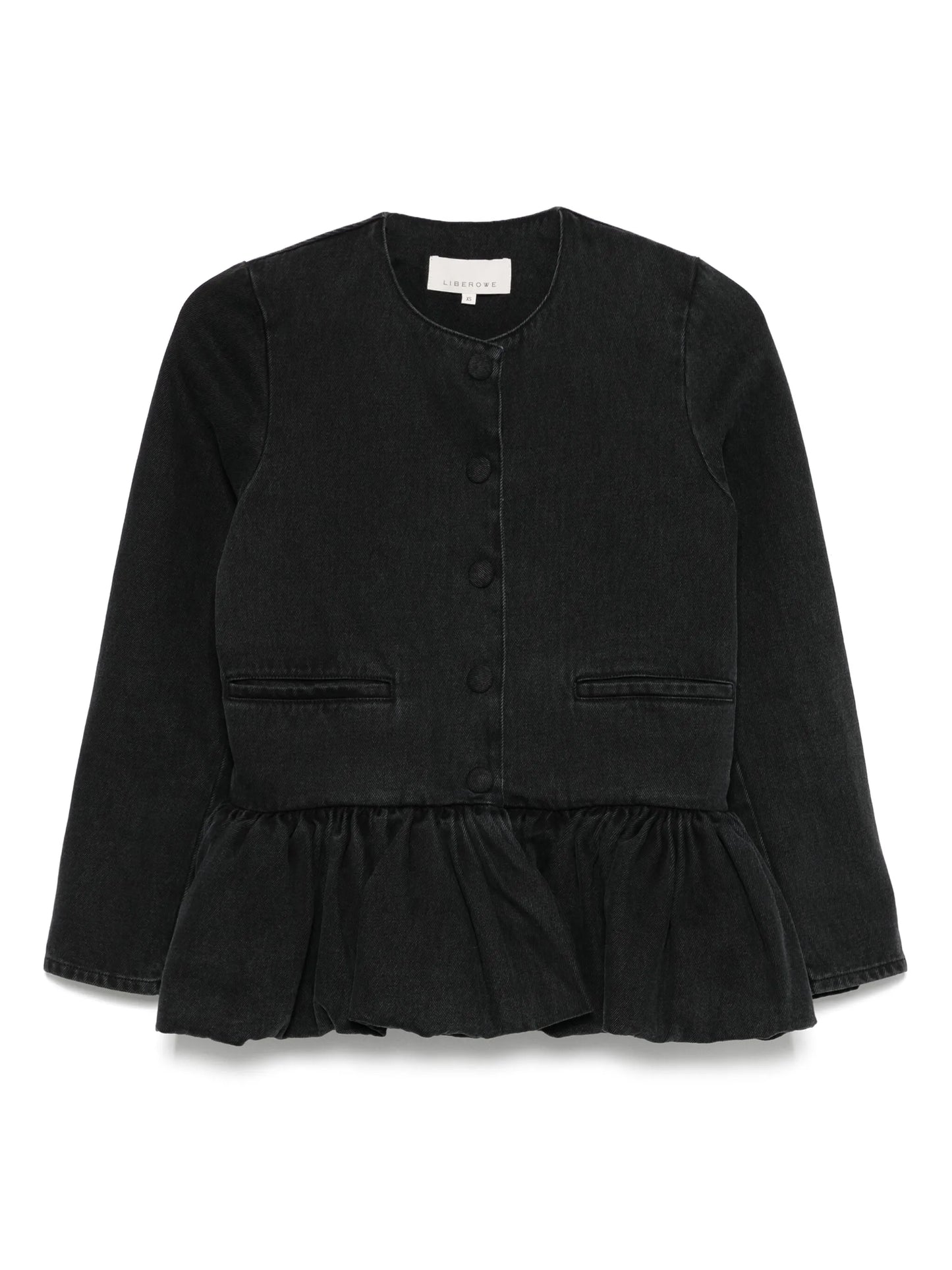 denim peplum jacket