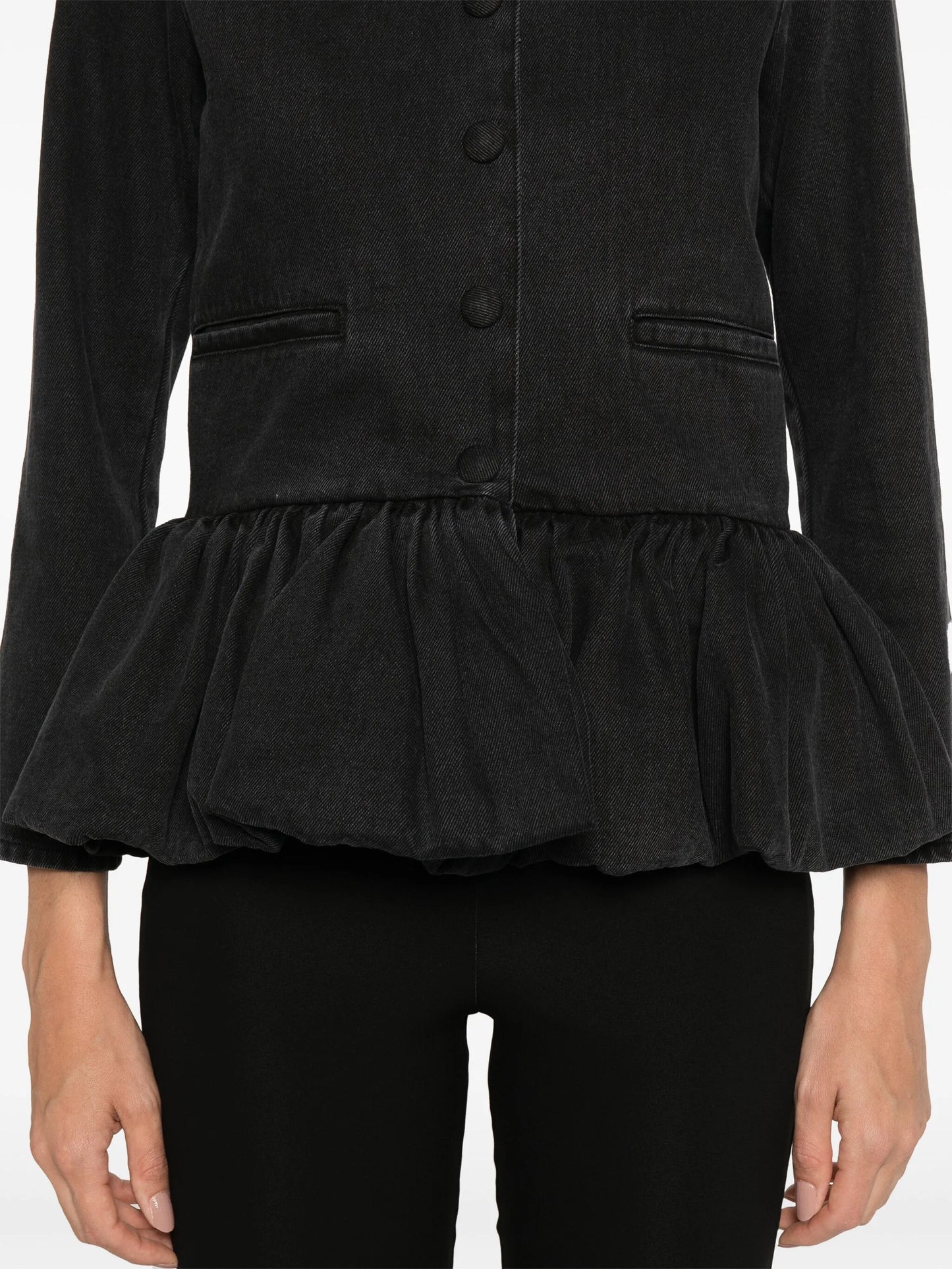 denim peplum jacket