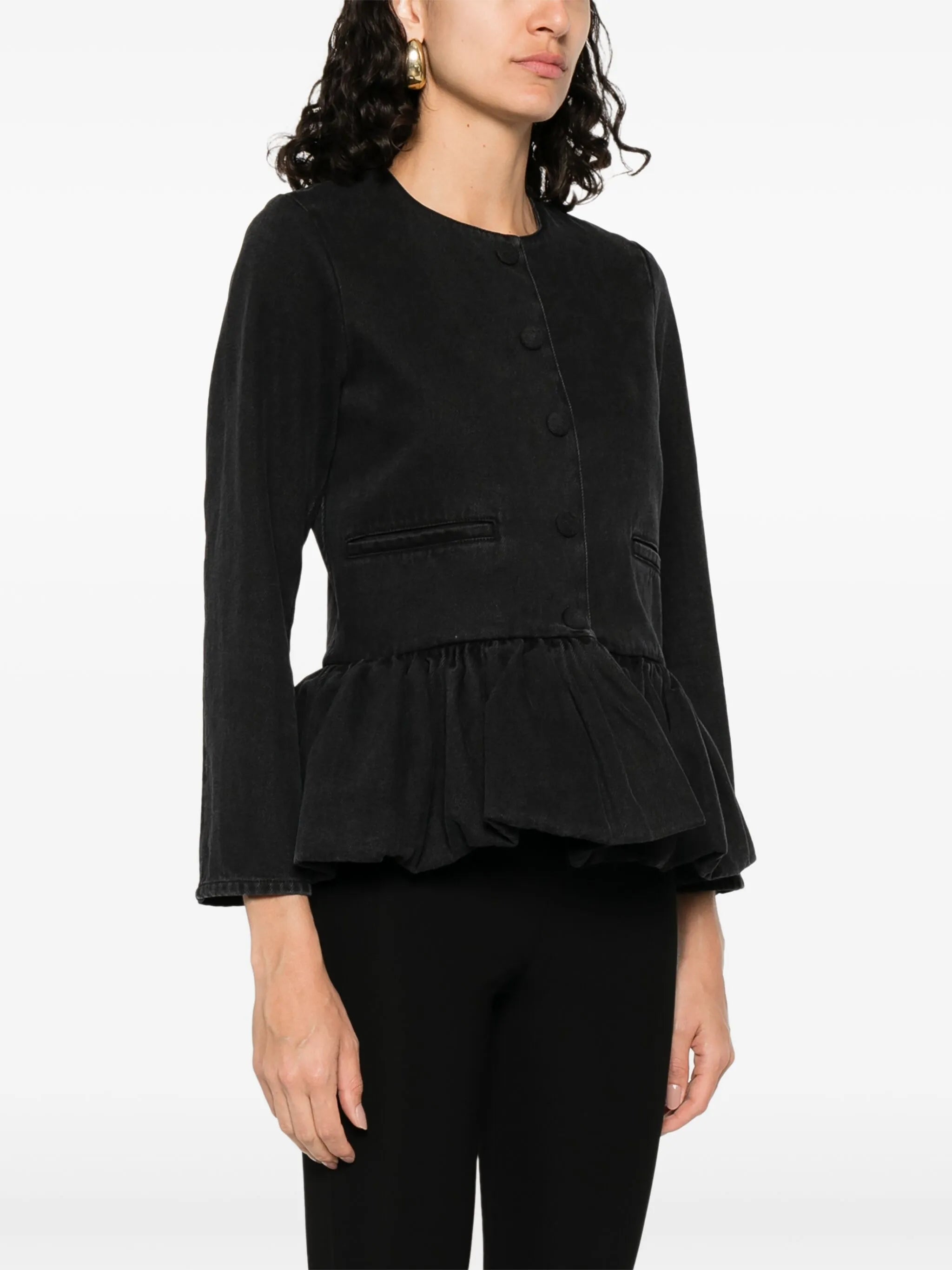 denim peplum jacket