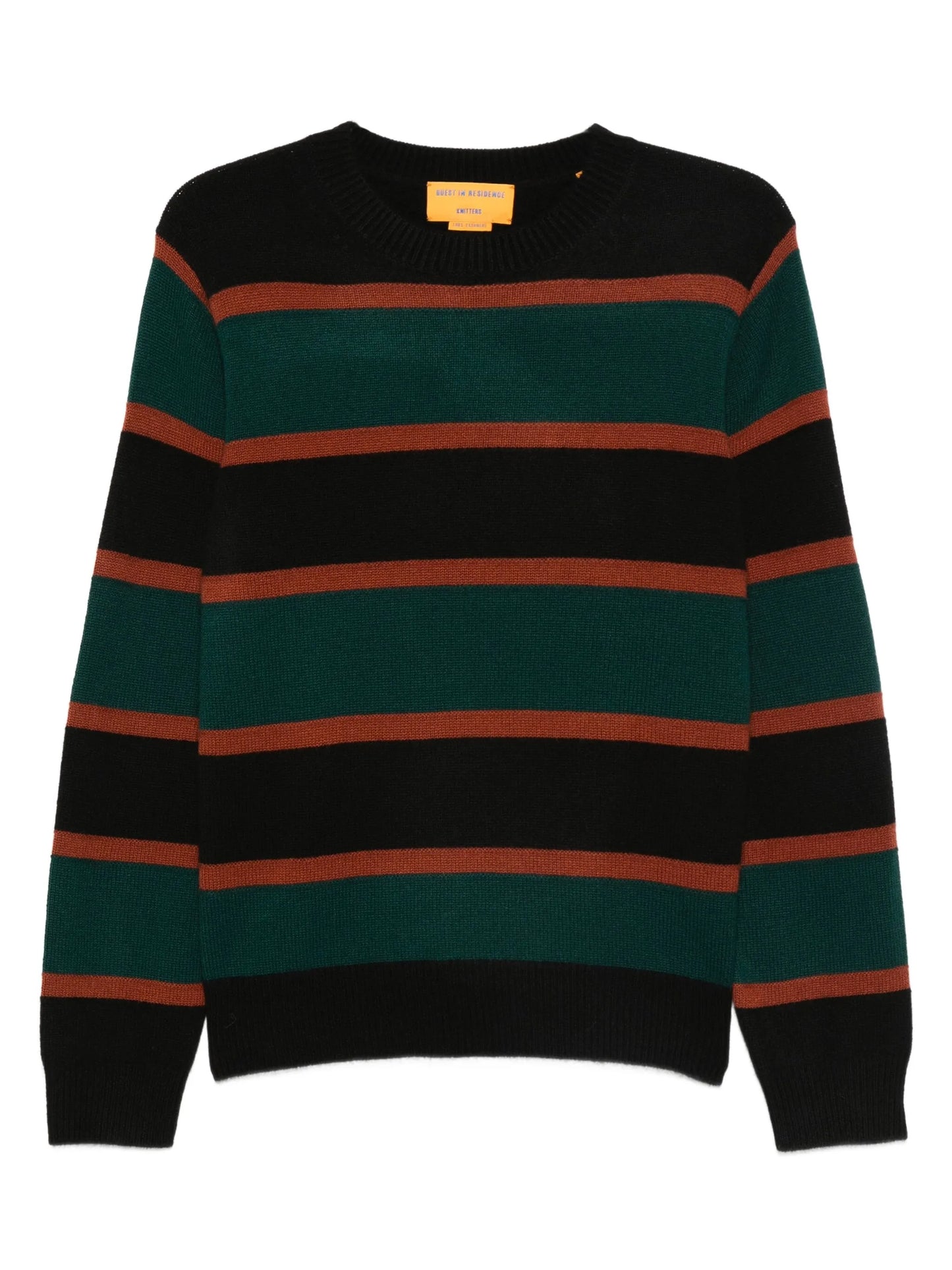 striped crew-neck sweater