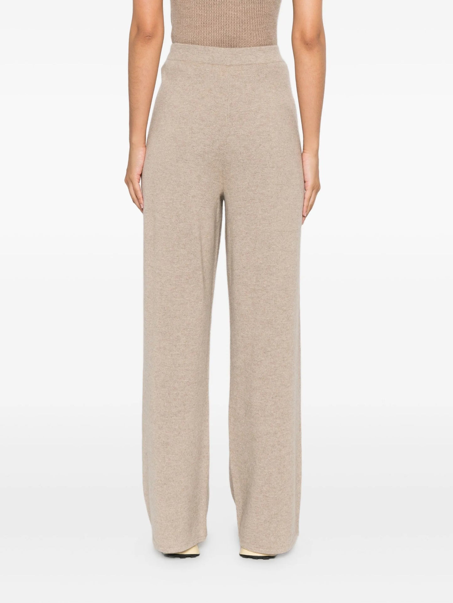 cashmere straight-leg trousers
